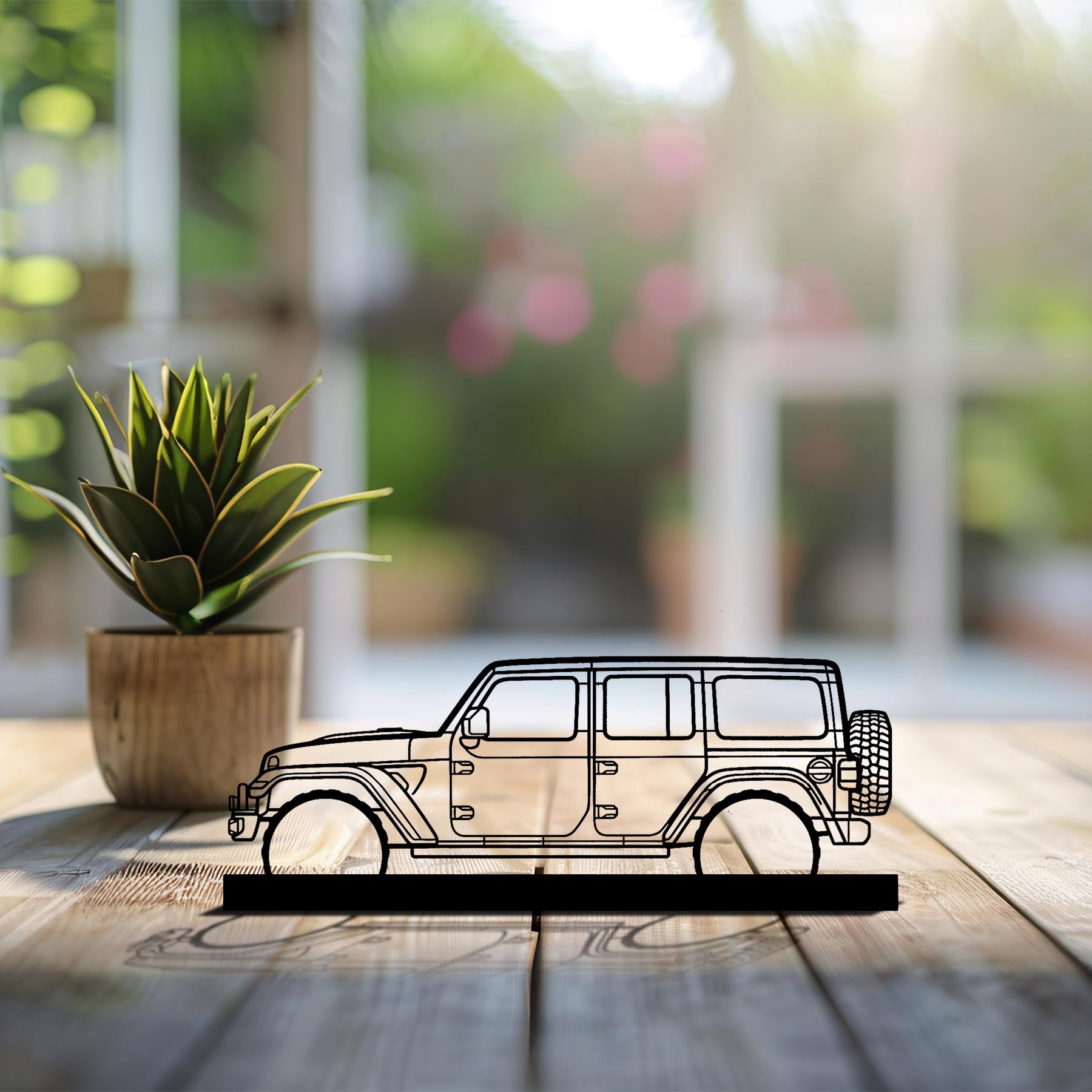 Wrangler 392 XR Silhouette Metal Art Stand