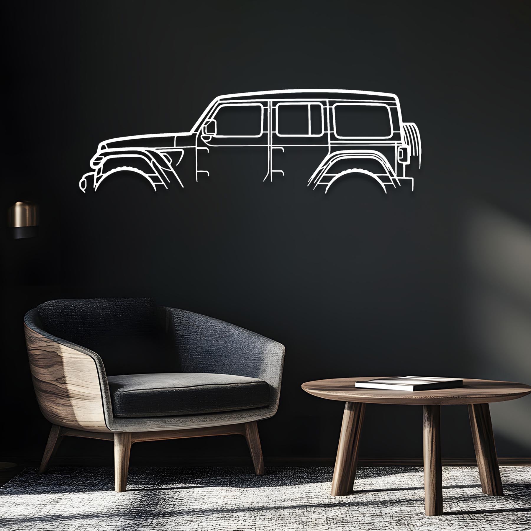 Wrangler Classic Silhouette Metal Wall Art