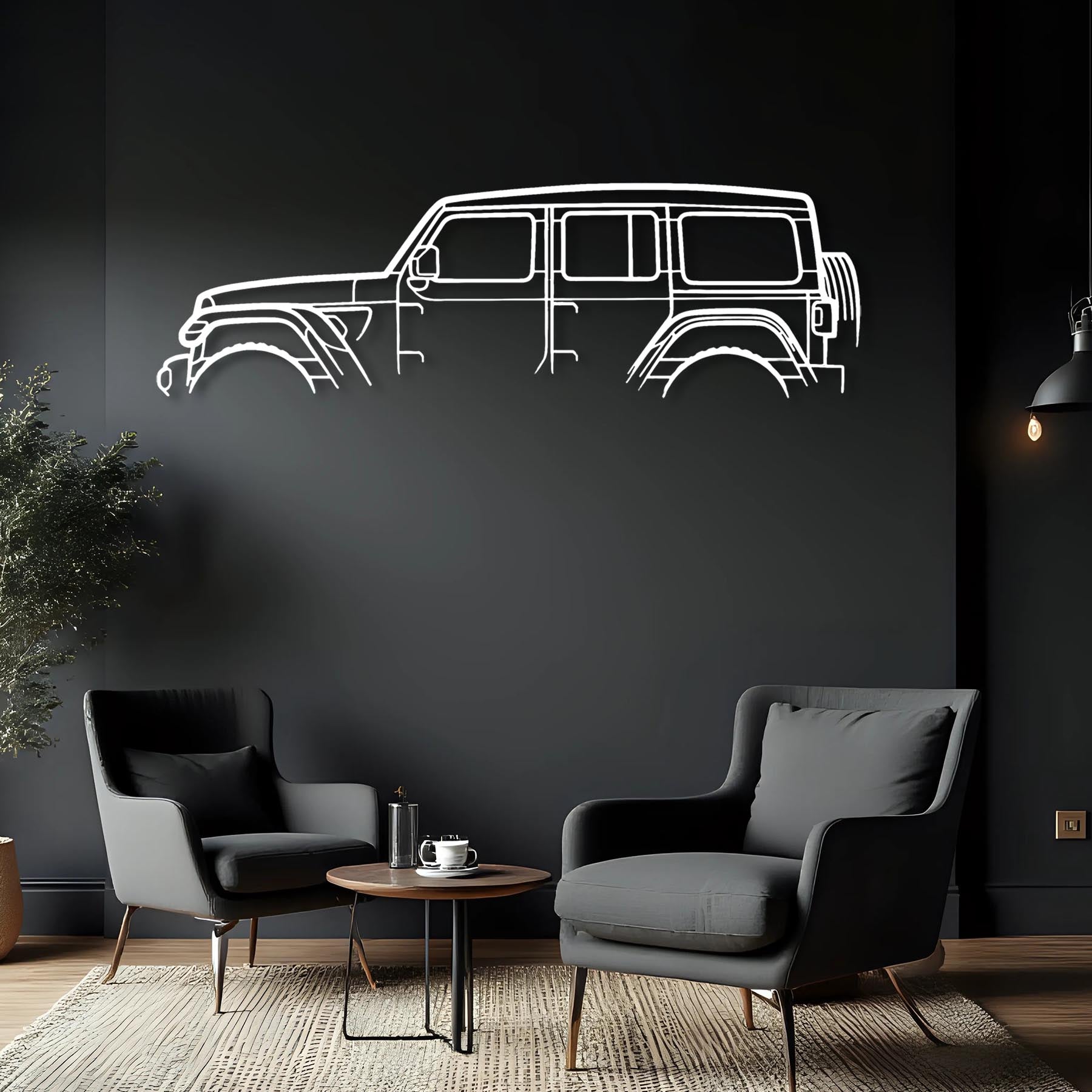Wrangler Classic Silhouette Metal Wall Art