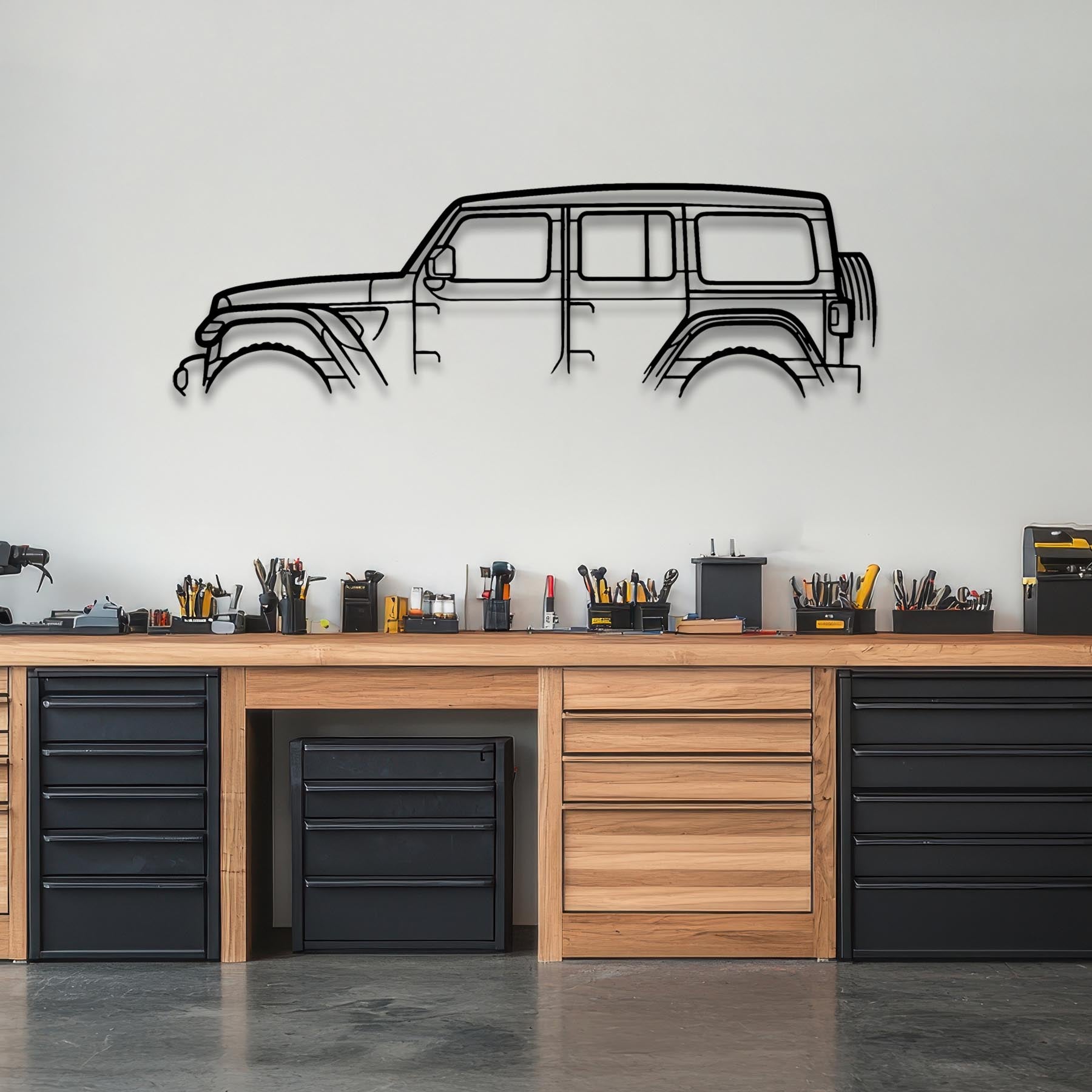 Wrangler Classic Silhouette Metal Wall Art