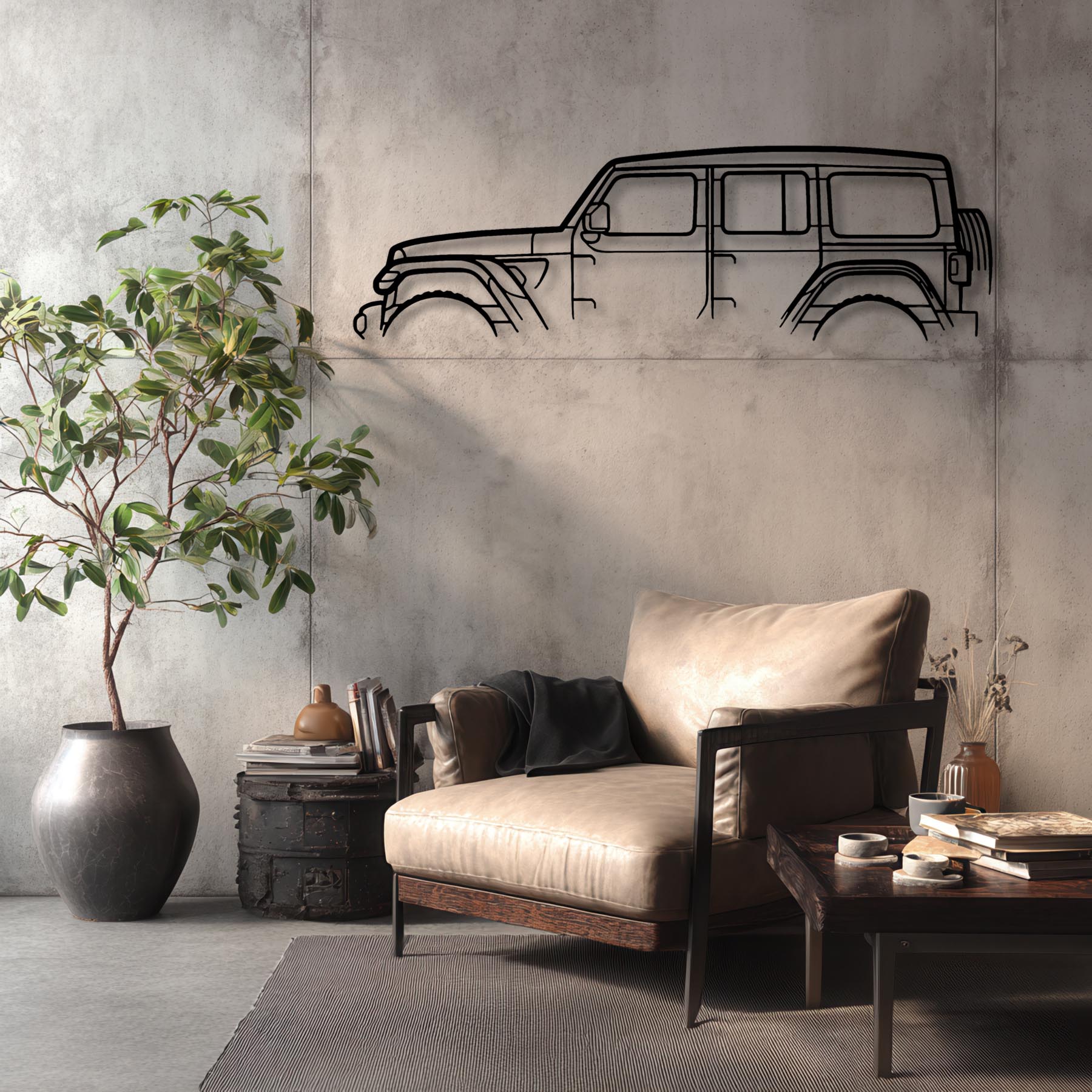 Wrangler Classic Silhouette Metal Wall Art