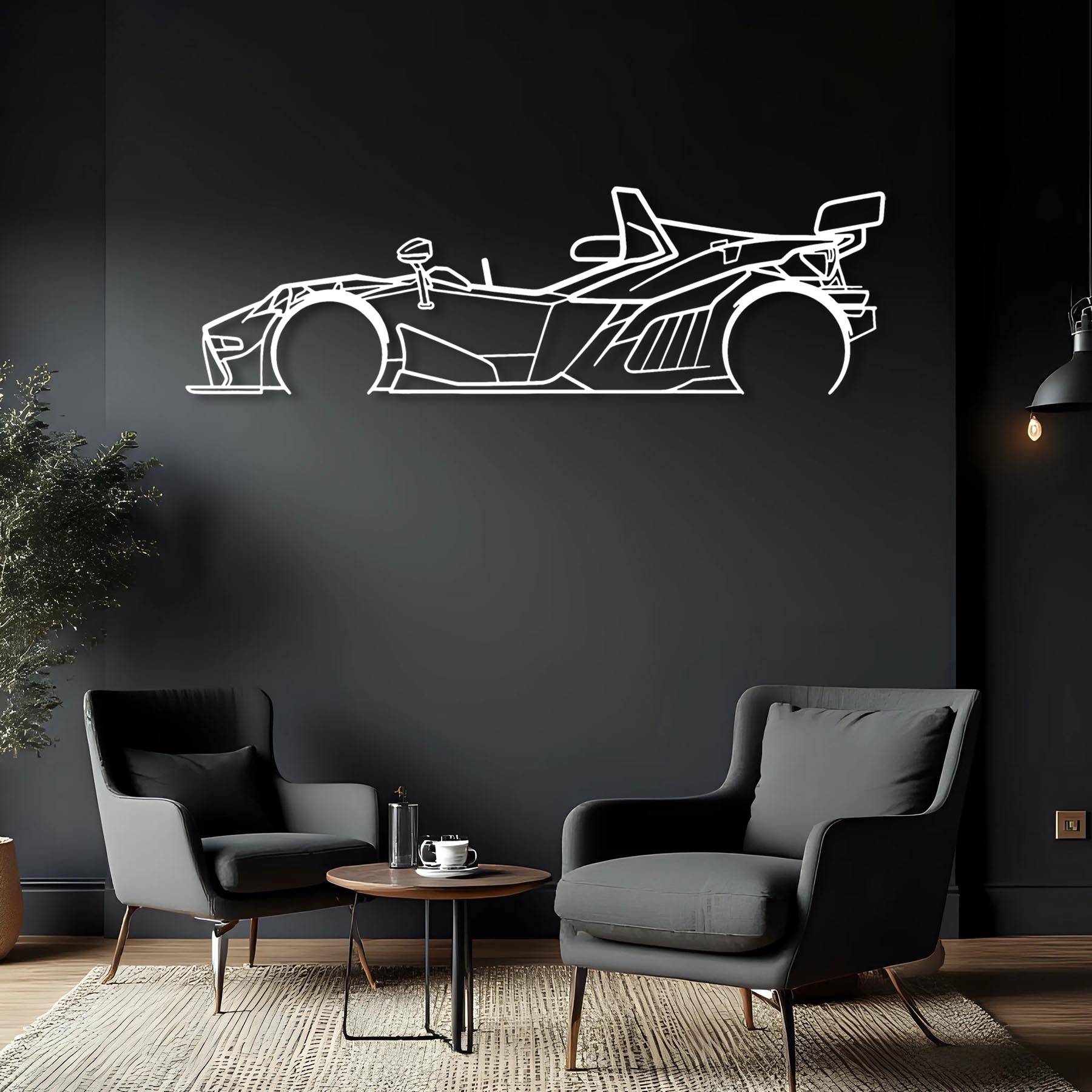 X-Bow Silhouette Metal Wall Art
