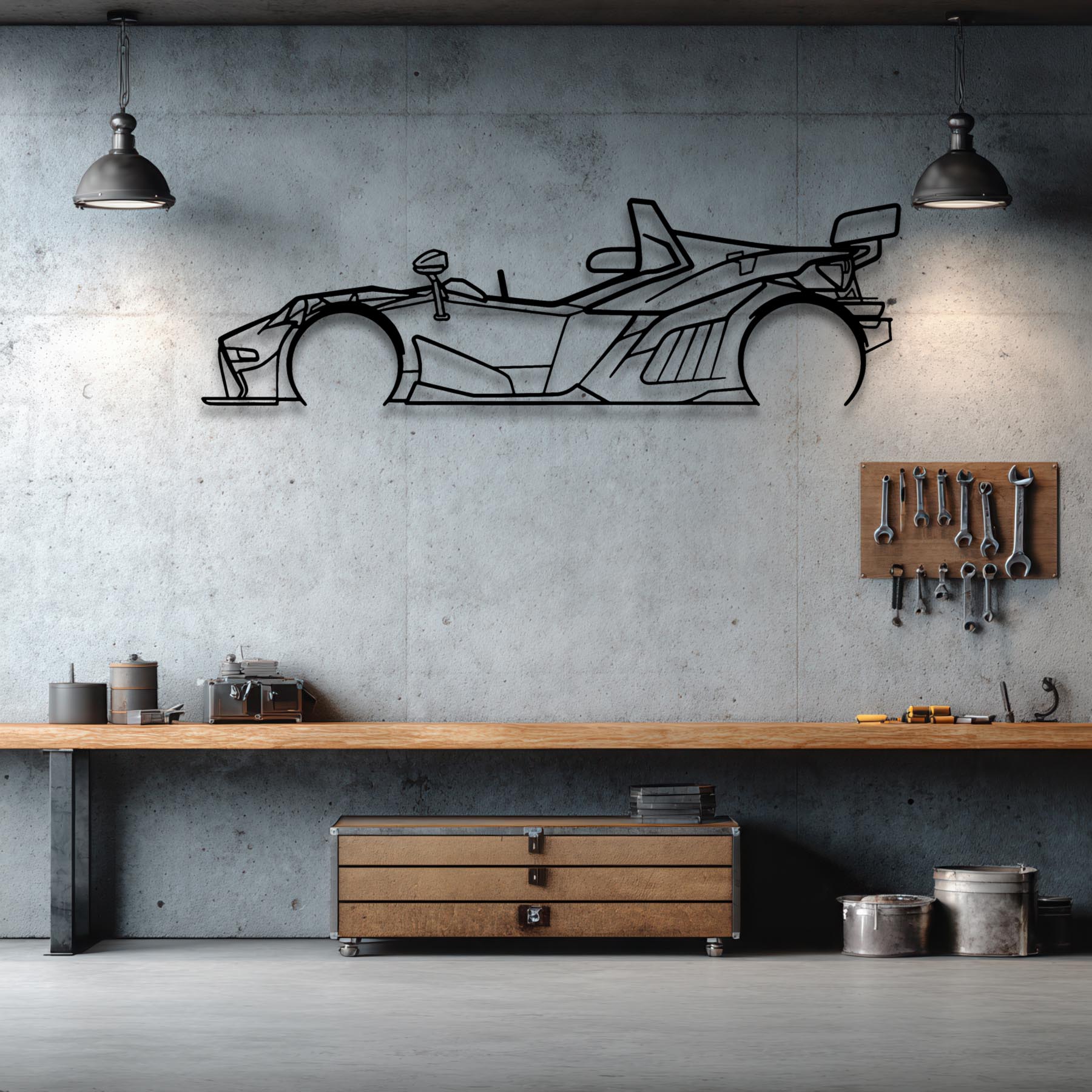 X-Bow Silhouette Metal Wall Art