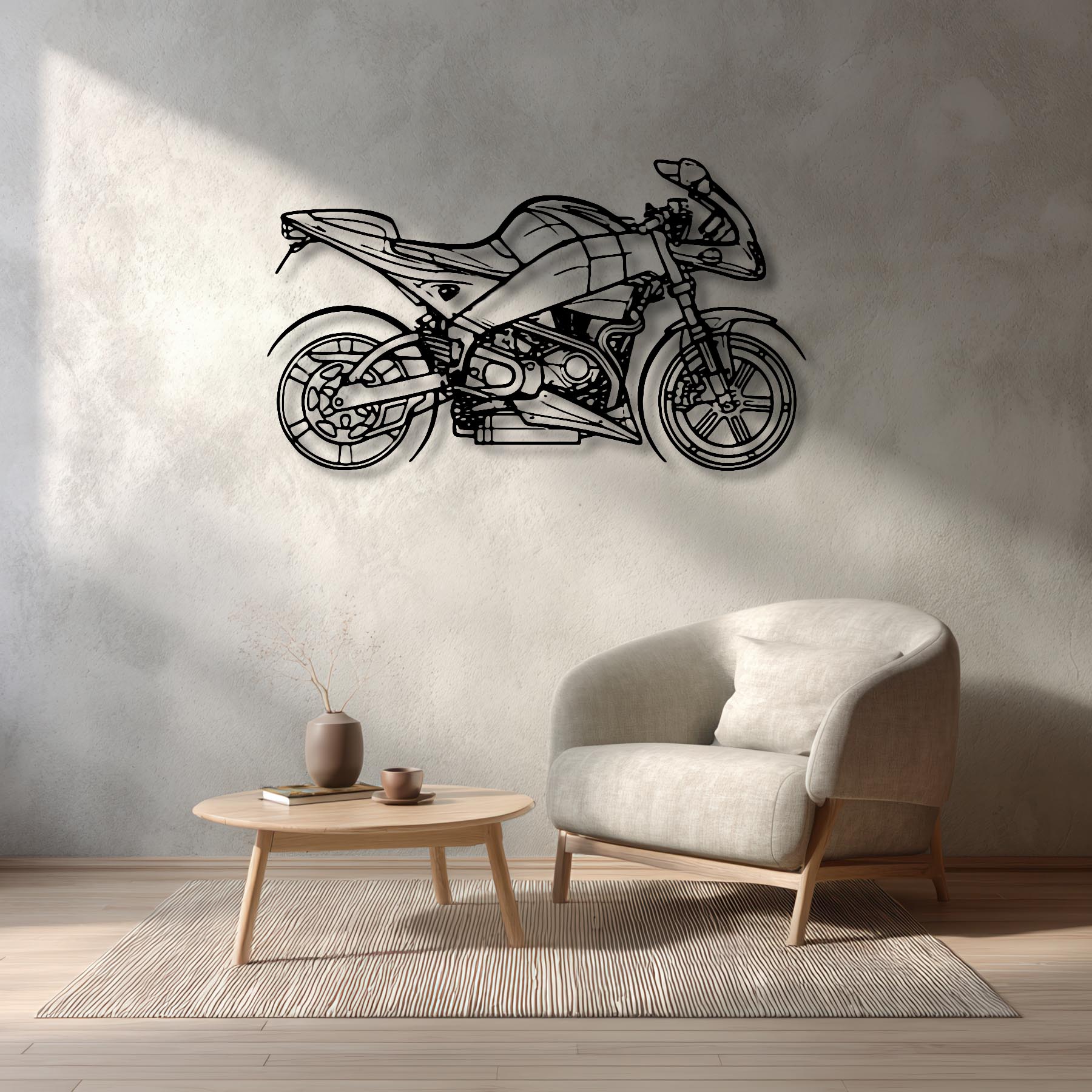 XB9R Firebolt 2003 Silhouette Metal Wall Art
