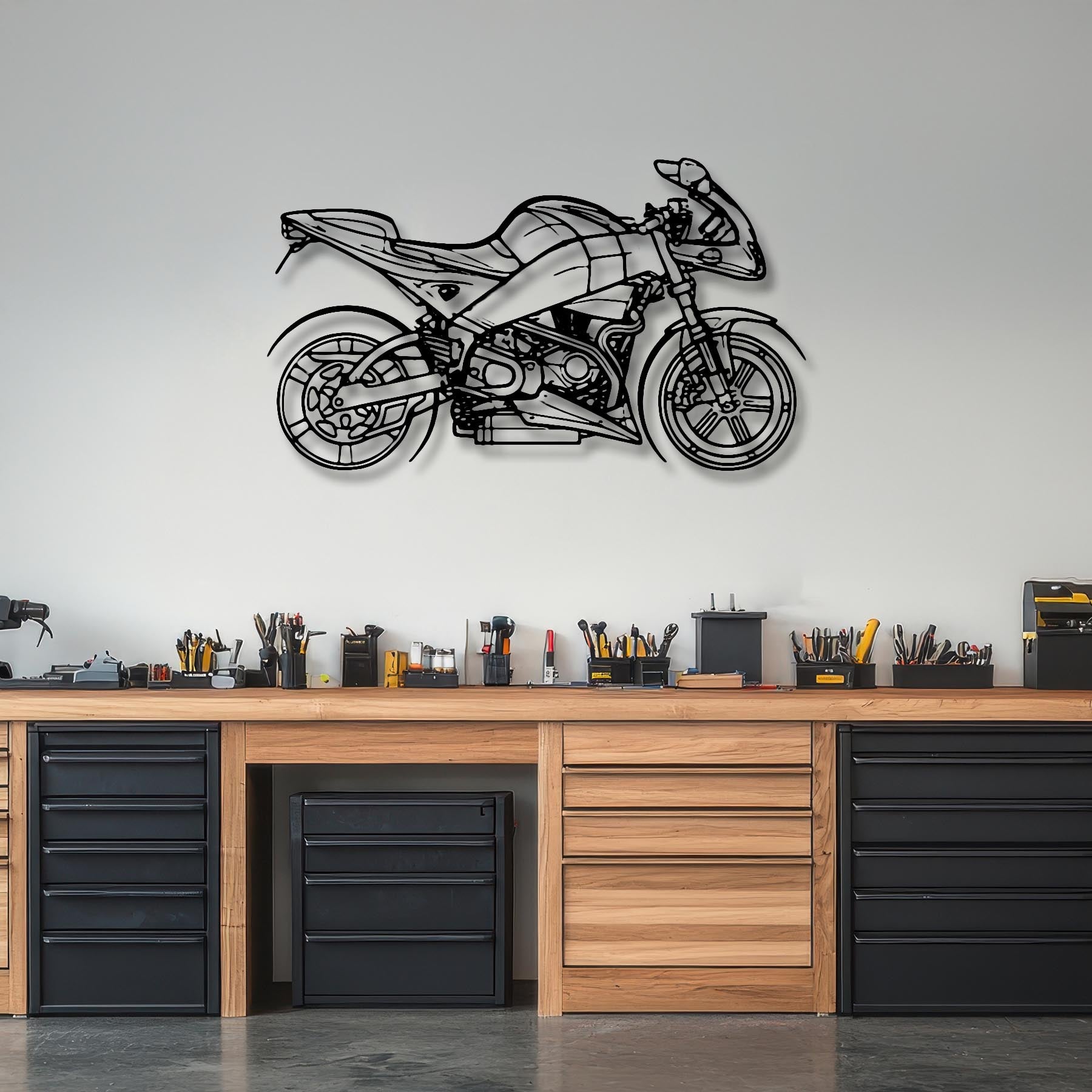 XB9R Firebolt 2003 Silhouette Metal Wall Art