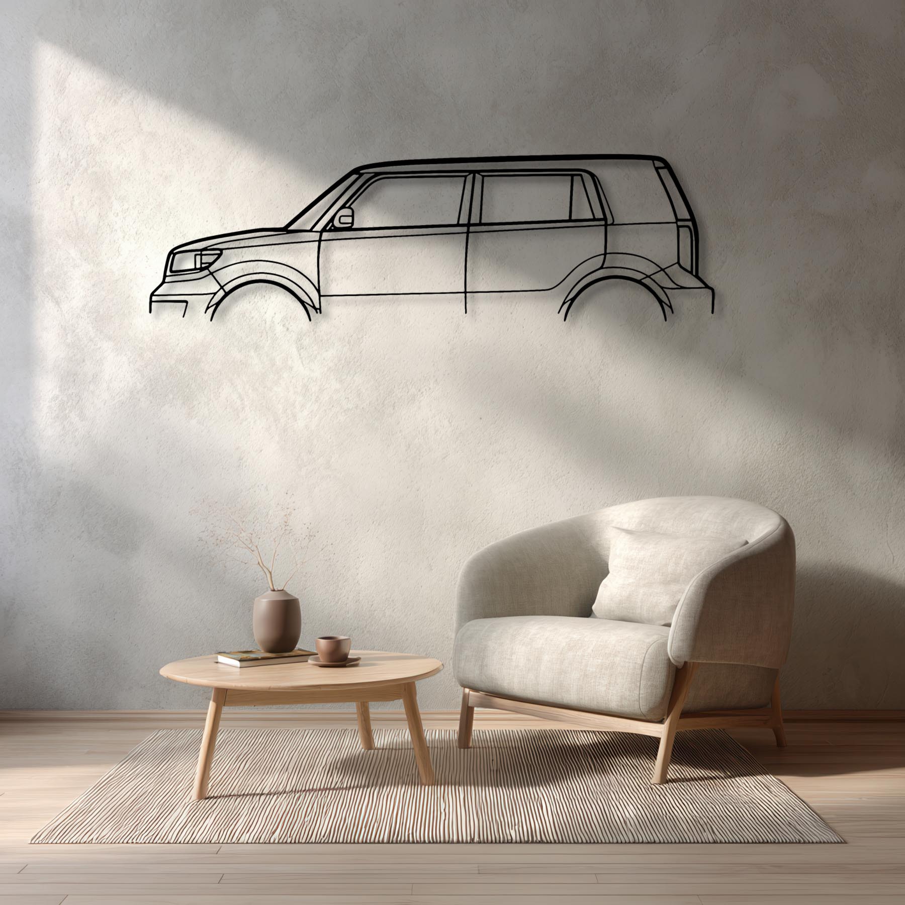 XB 2008 Classic Silhouette Metal Wall Art