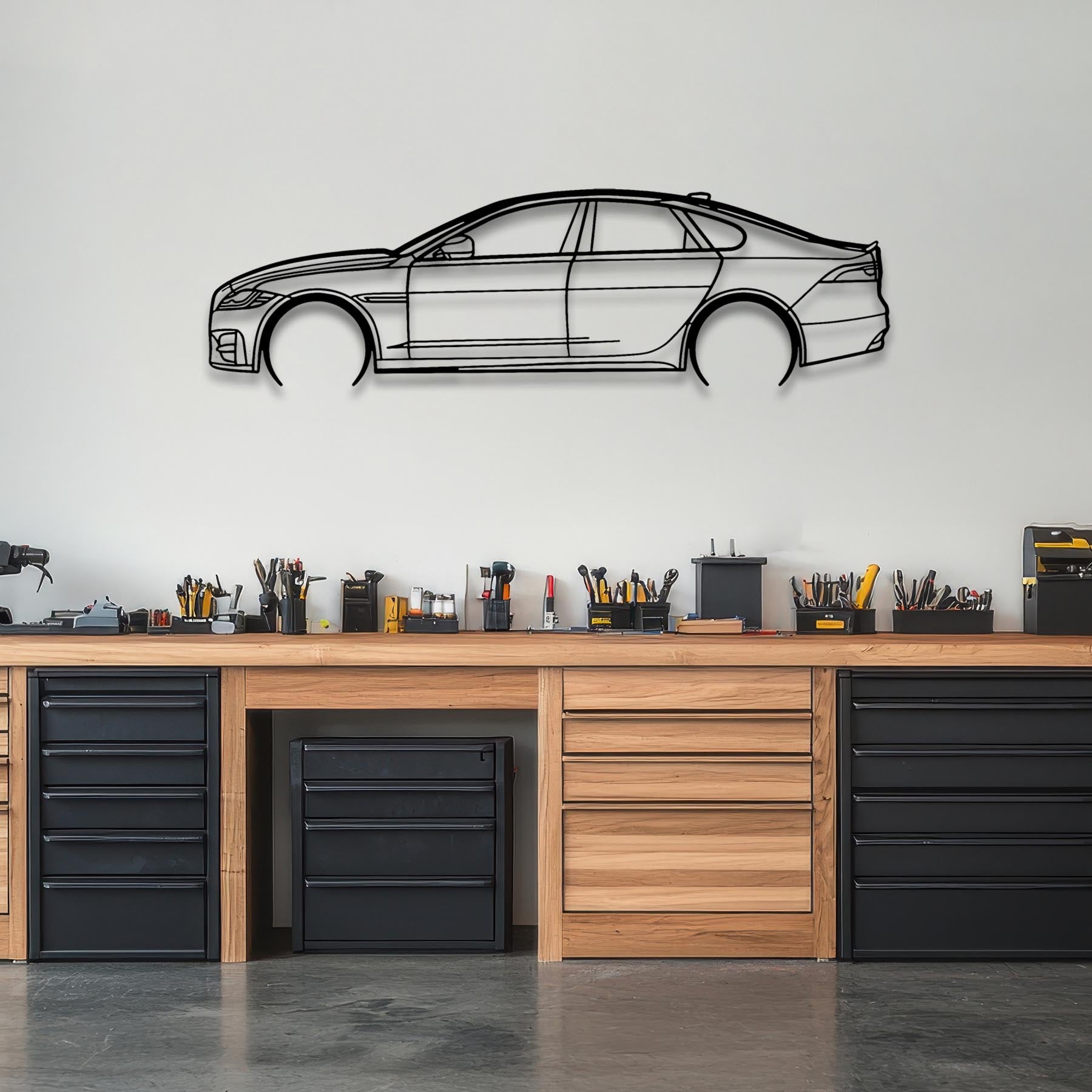 XF-R 2016 Detailed Silhouette Metal Wall Art