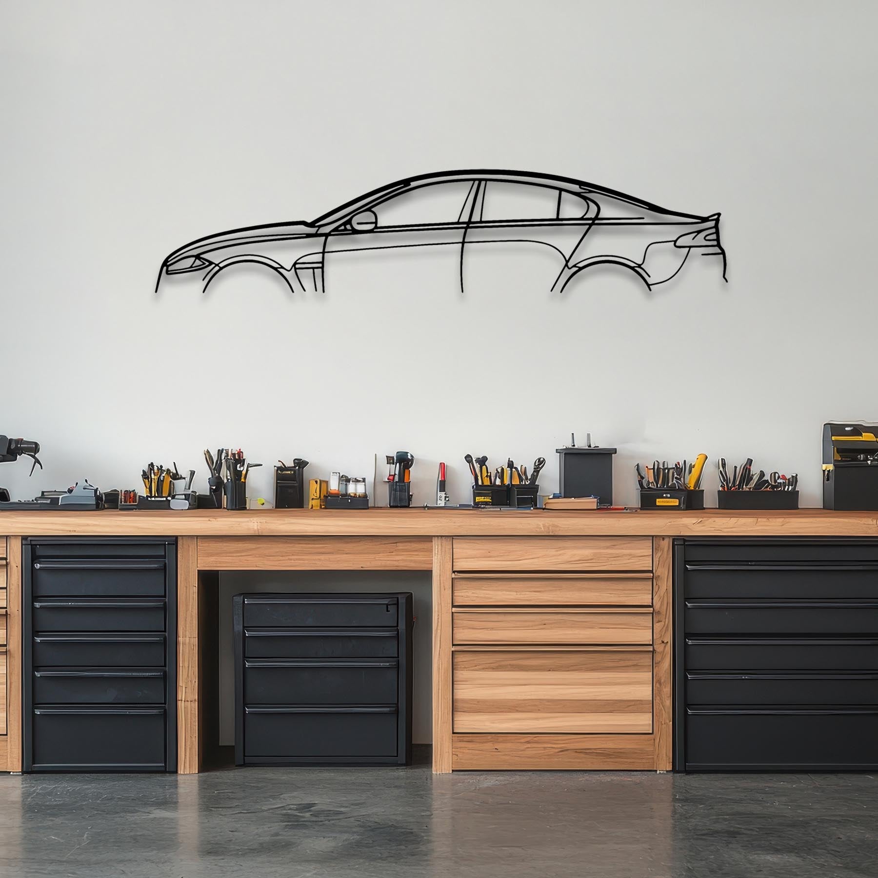 XF R 2012 Classic Silhouette Metal Wall Art