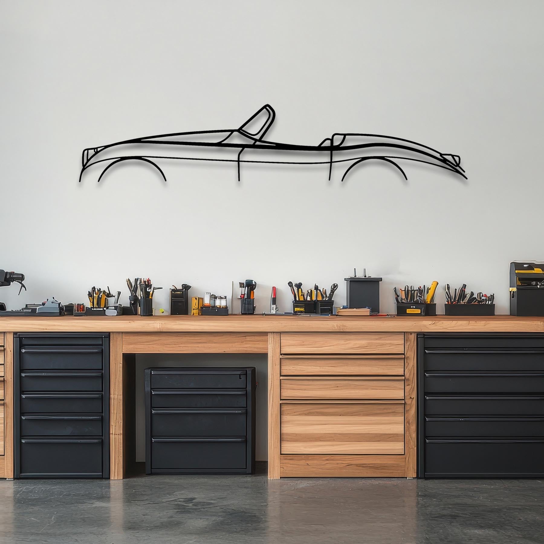 XK150 1959 Classic Silhouette Metal Wall Art