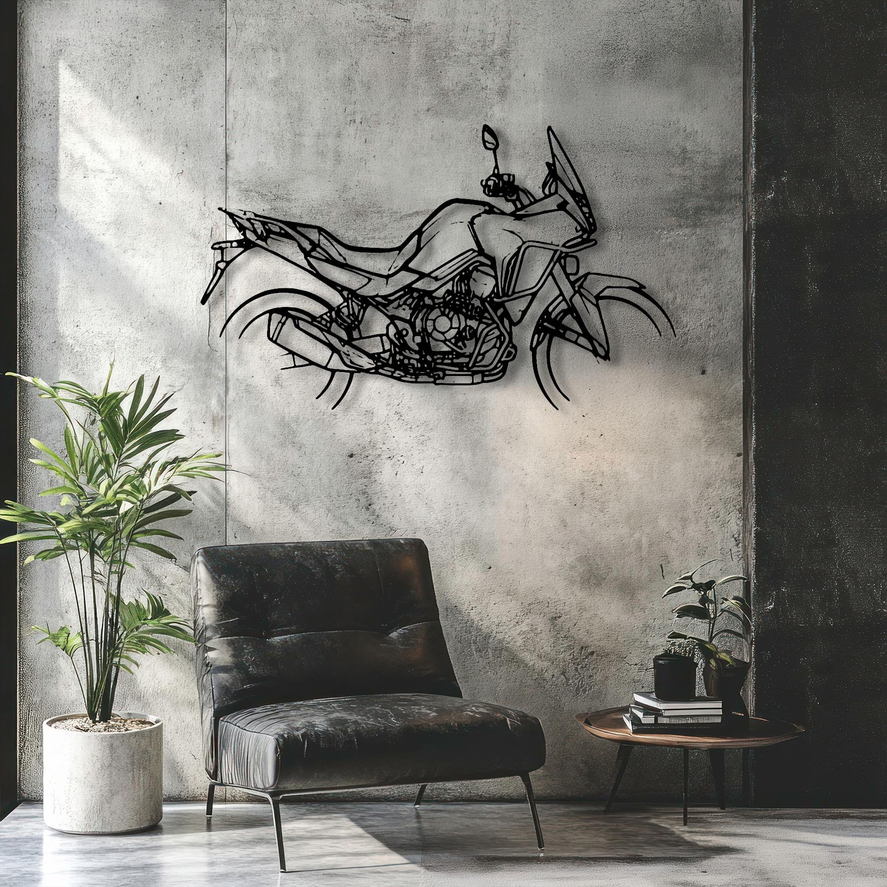XL750 Transalp 2023 Silhouette Metal Wall Art