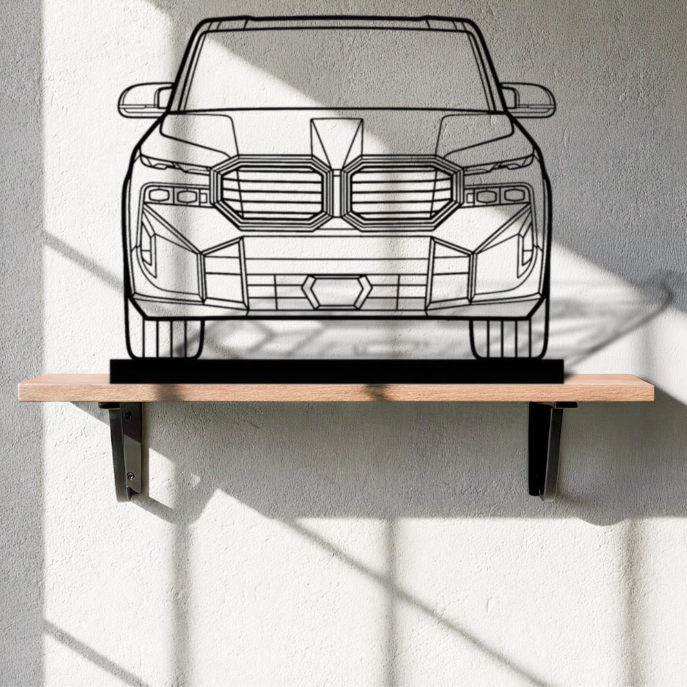 XM Front Silhouette Metal Art Stand