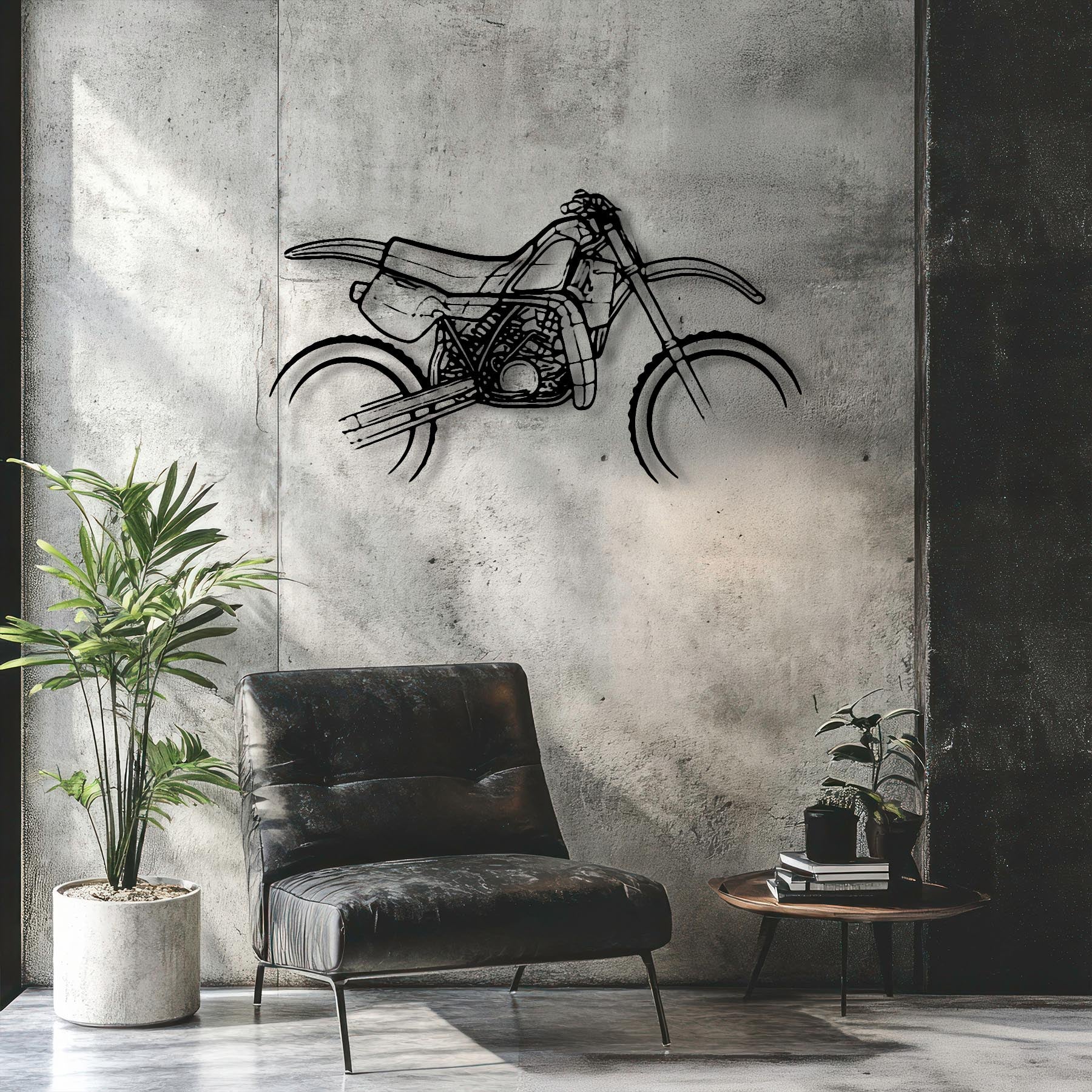 YZ250 1984 Silhouette Metal Wall Art