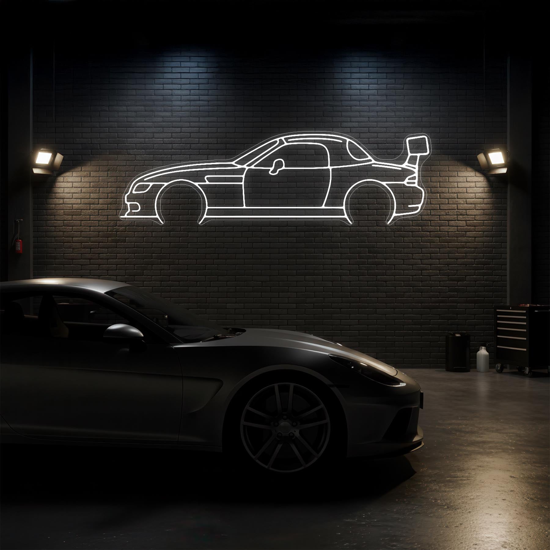 Z3 Race Detailed Neon Silhouette