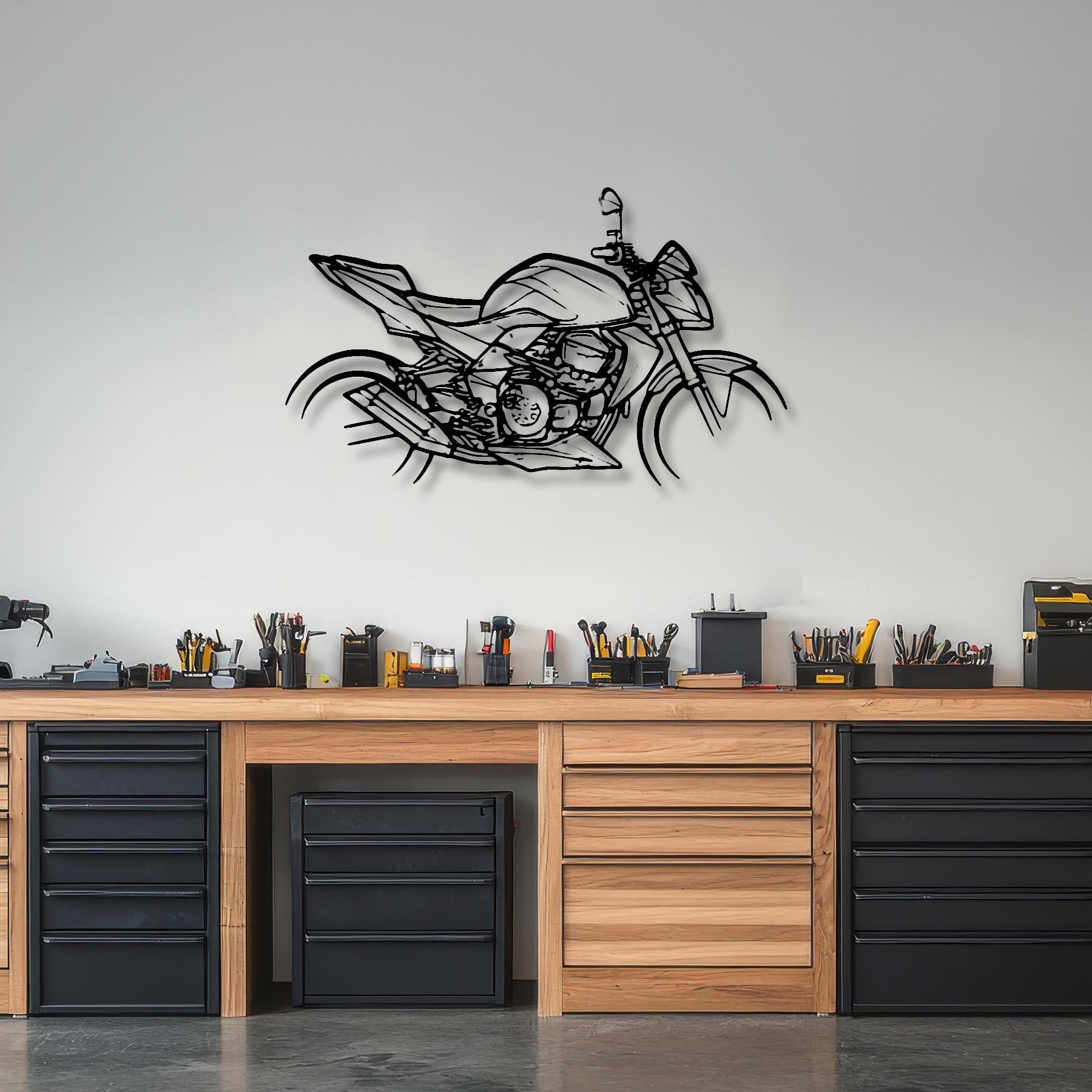 Z750 2008 Silhouette Metal Wall Art