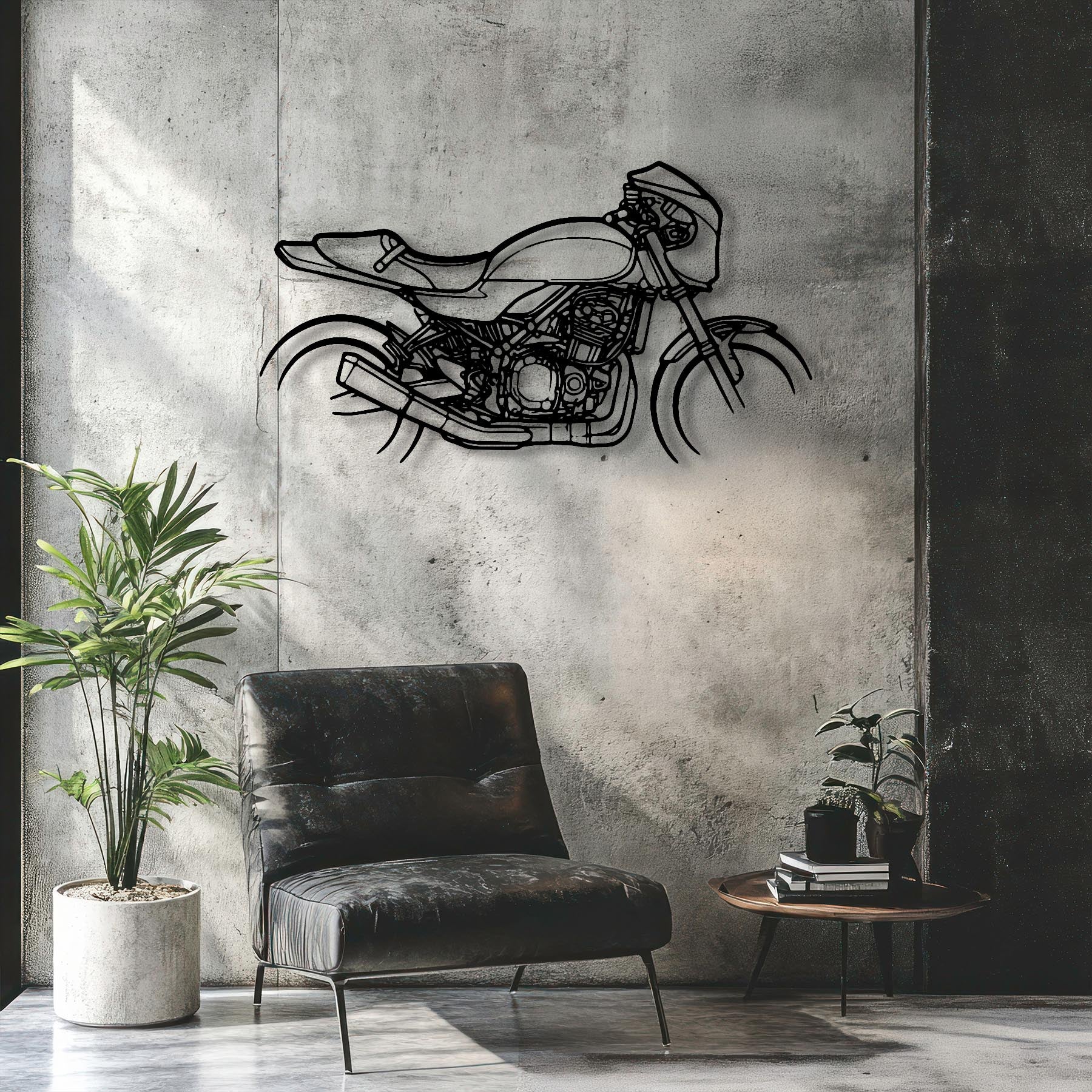 Z900RS Cafe 2018 Silhouette Metal Wall Art