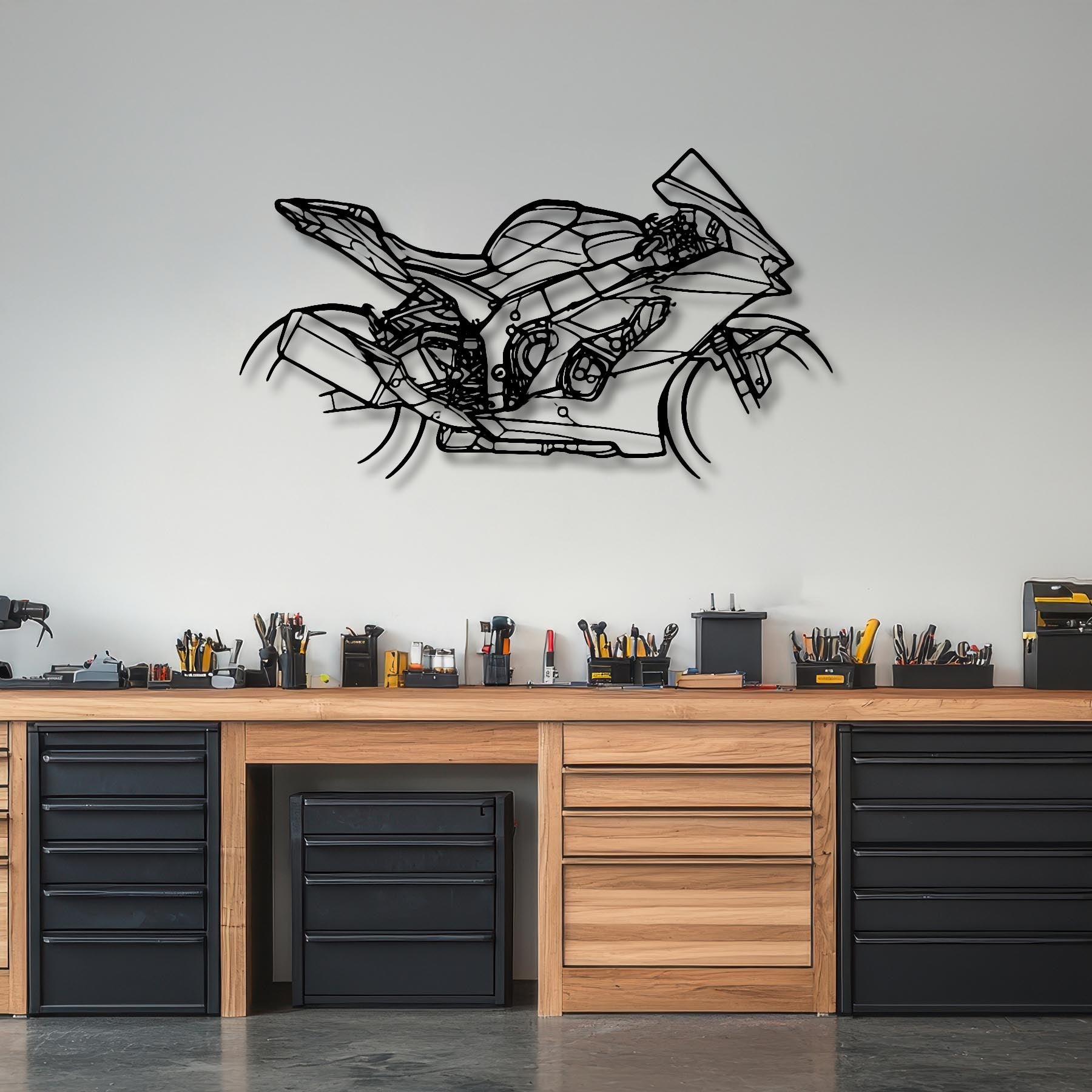 ZX10R 2021 Silhouette Metal Wall Art