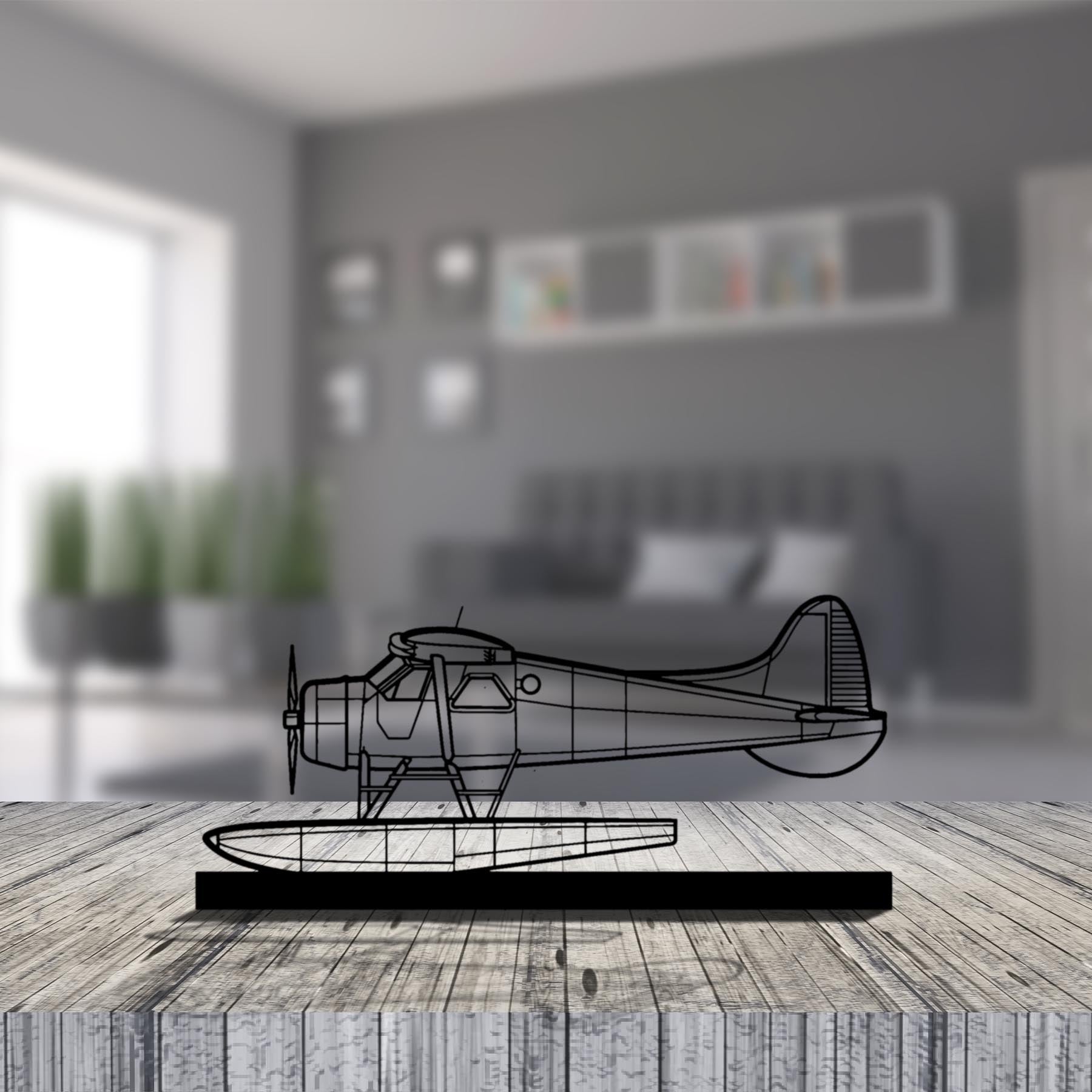 de Havilland Beaver Silhouette Metal Art Stand