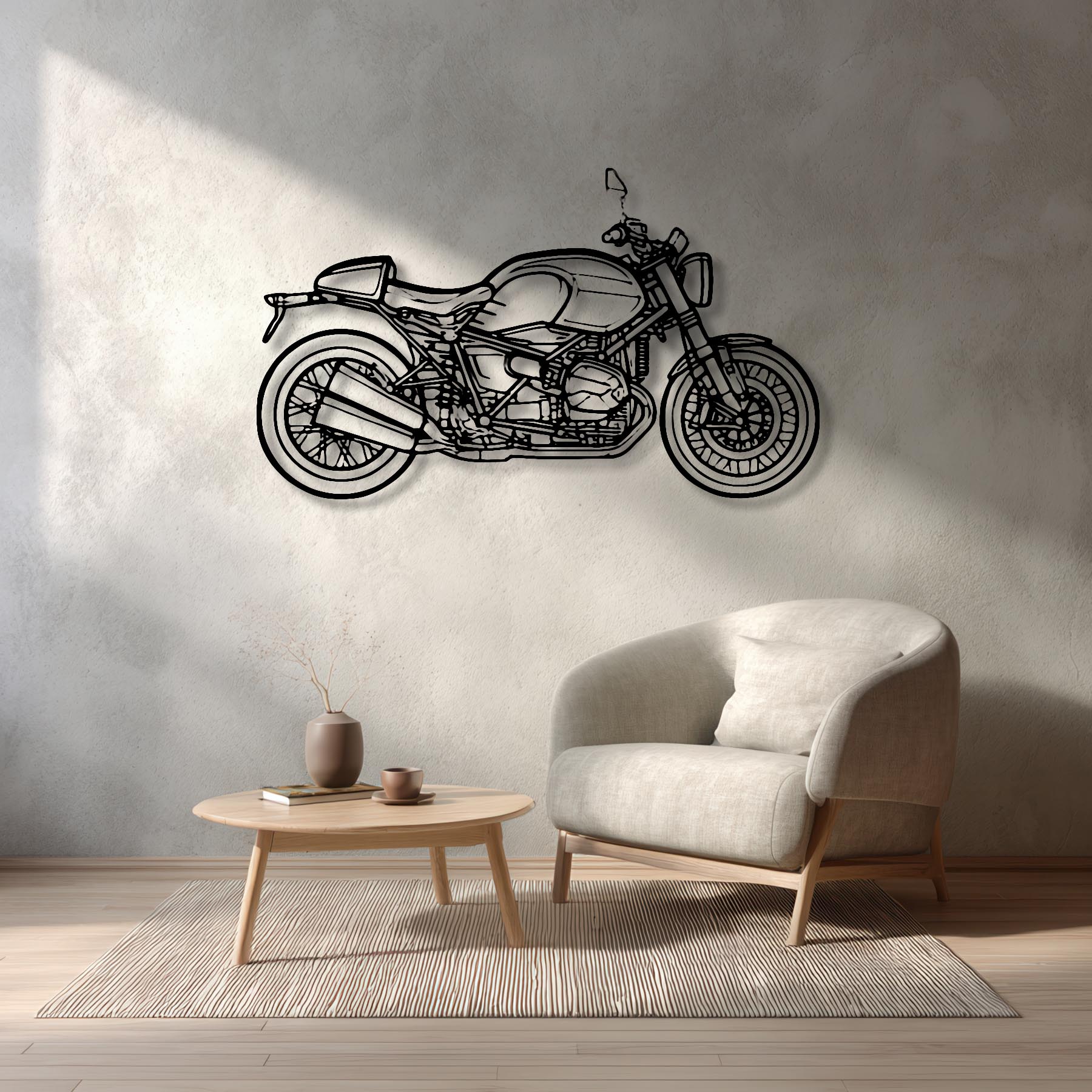 nineT 719 Silhouette Metal Wall Art