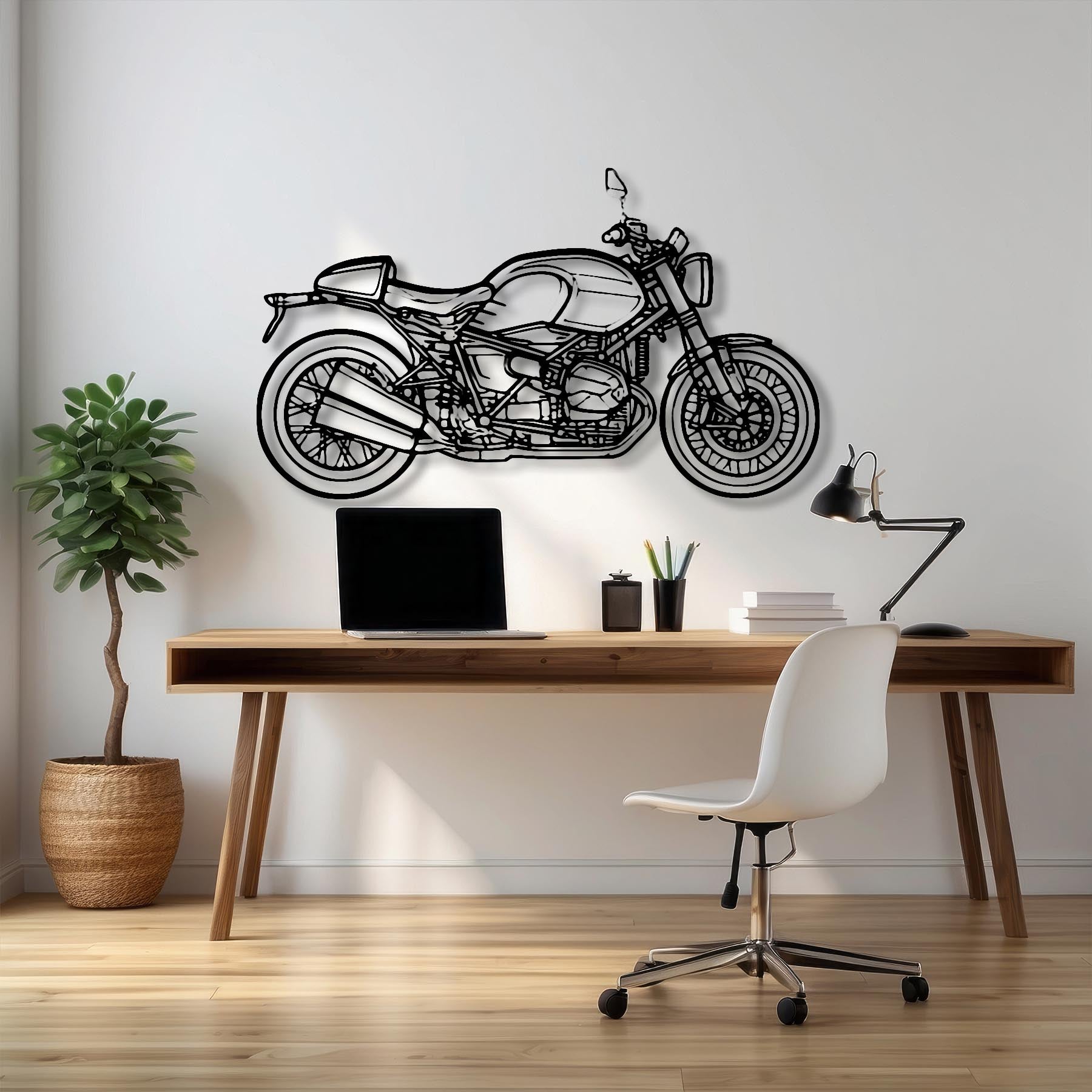 nineT 719 Silhouette Metal Wall Art