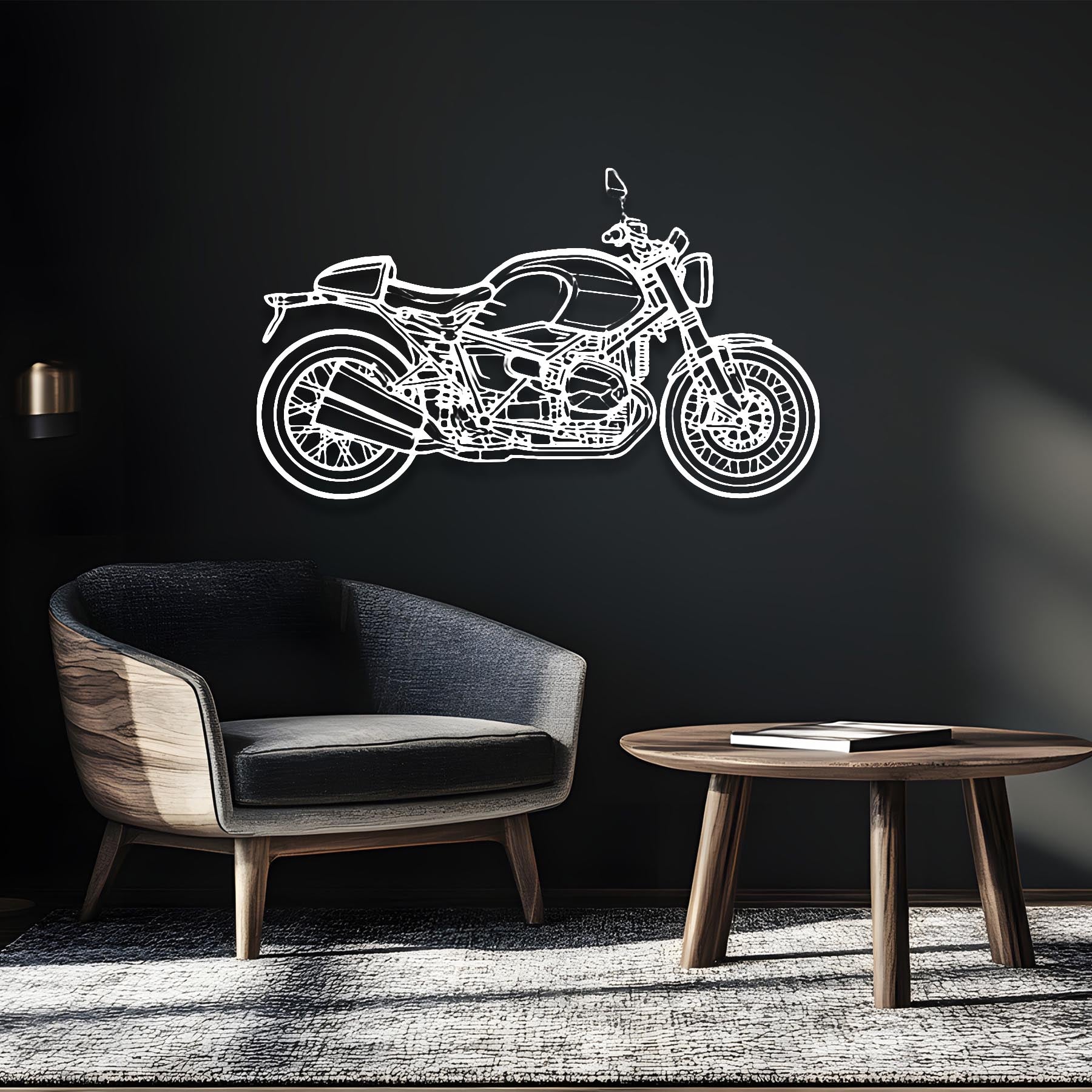 nineT 719 Silhouette Metal Wall Art