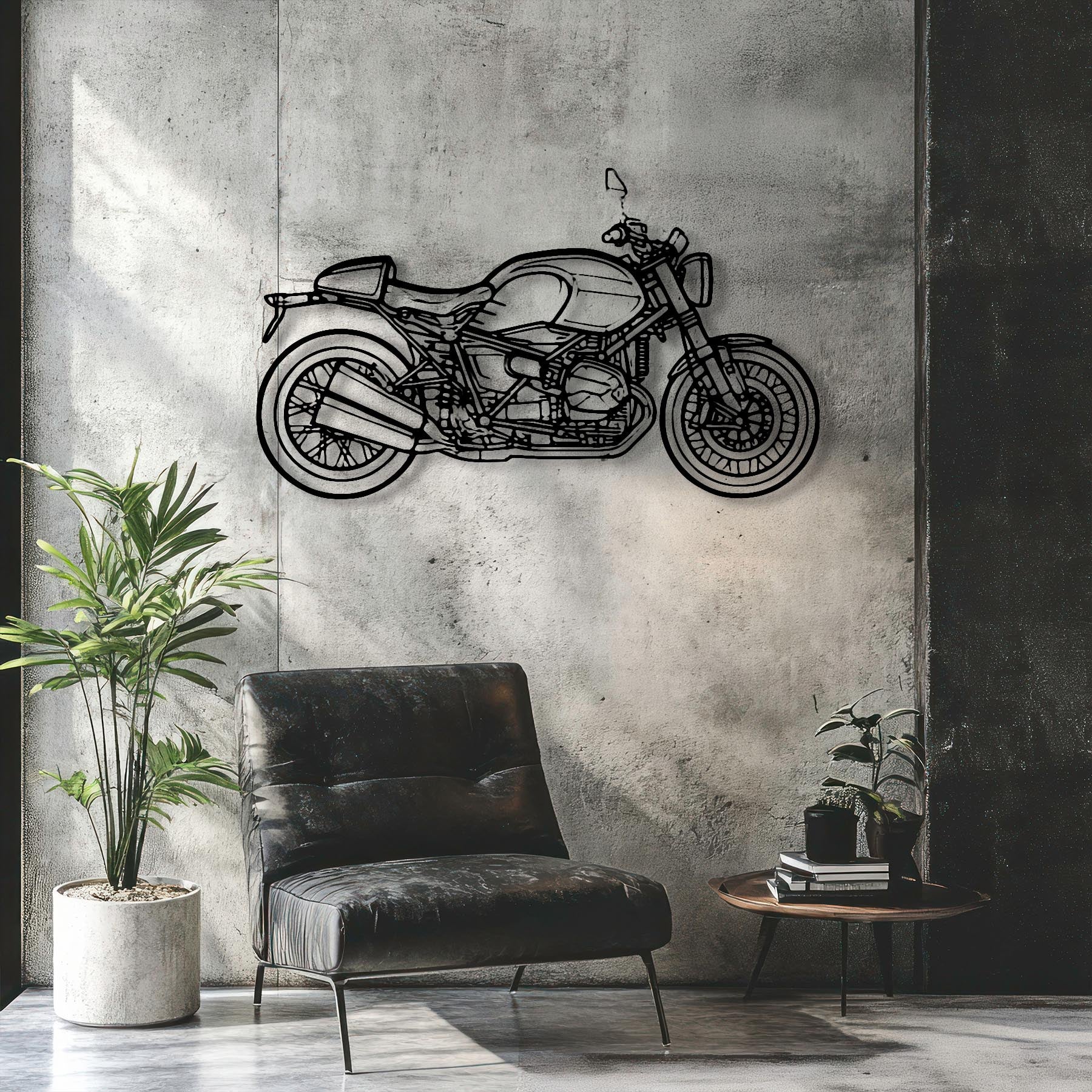 nineT 719 Silhouette Metal Wall Art