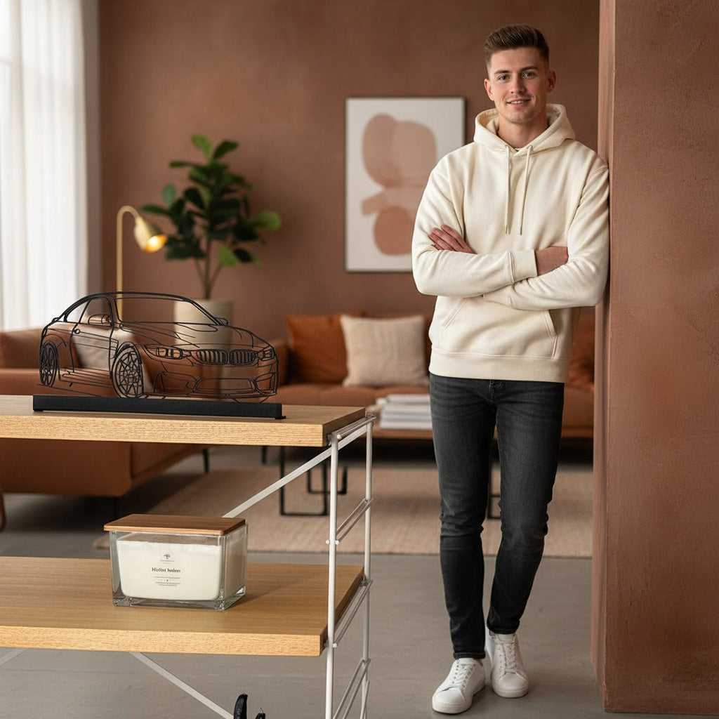 Your Custom Car Standing Silhouette Metal Art