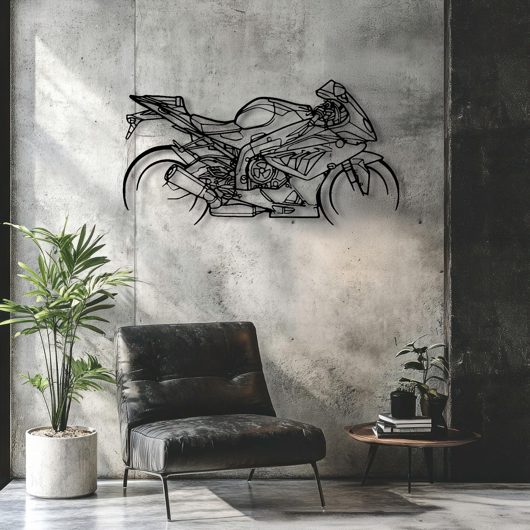 1000 RR 2014 Silhouette Metal Wall Art
