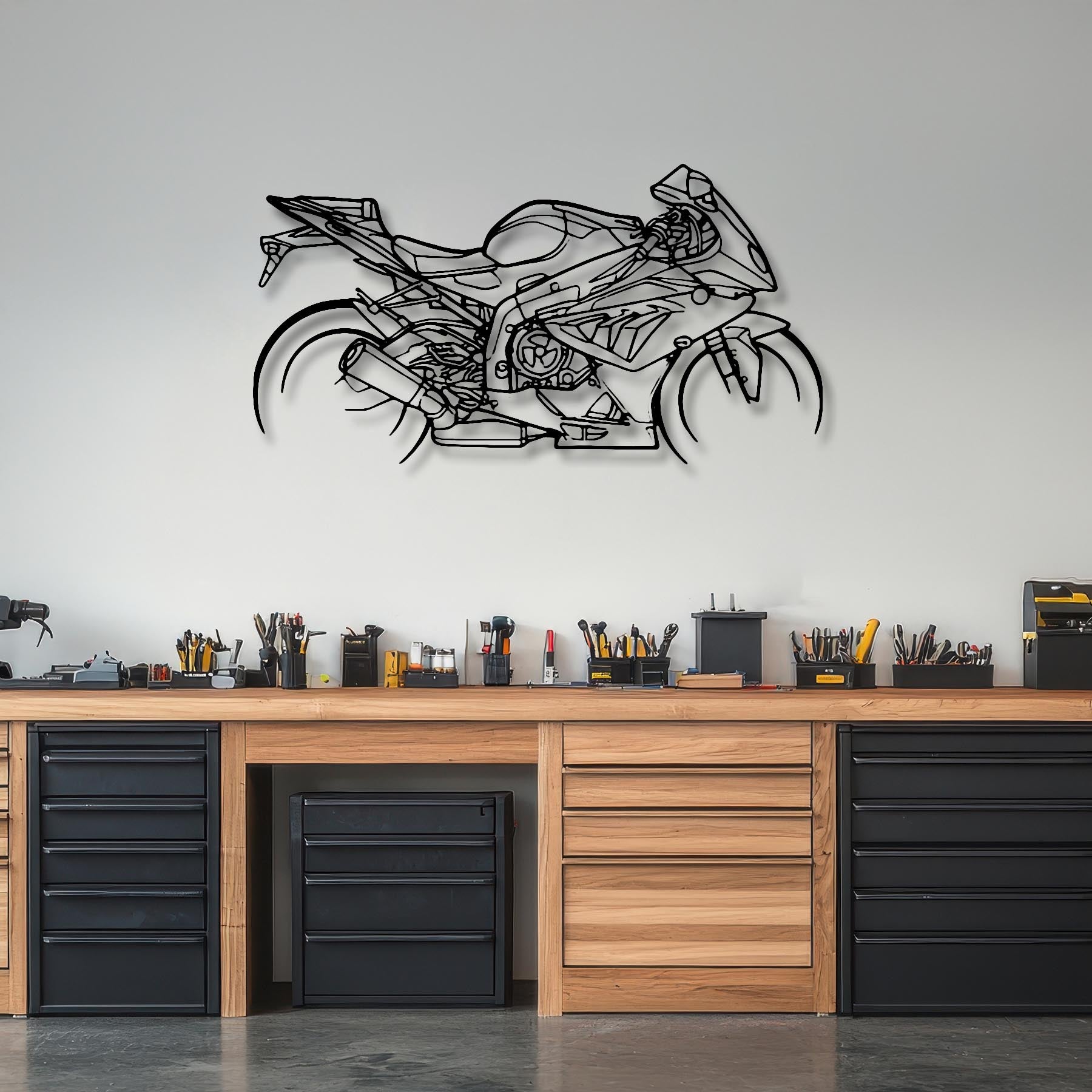 1000 RR 2014 Silhouette Metal Wall Art