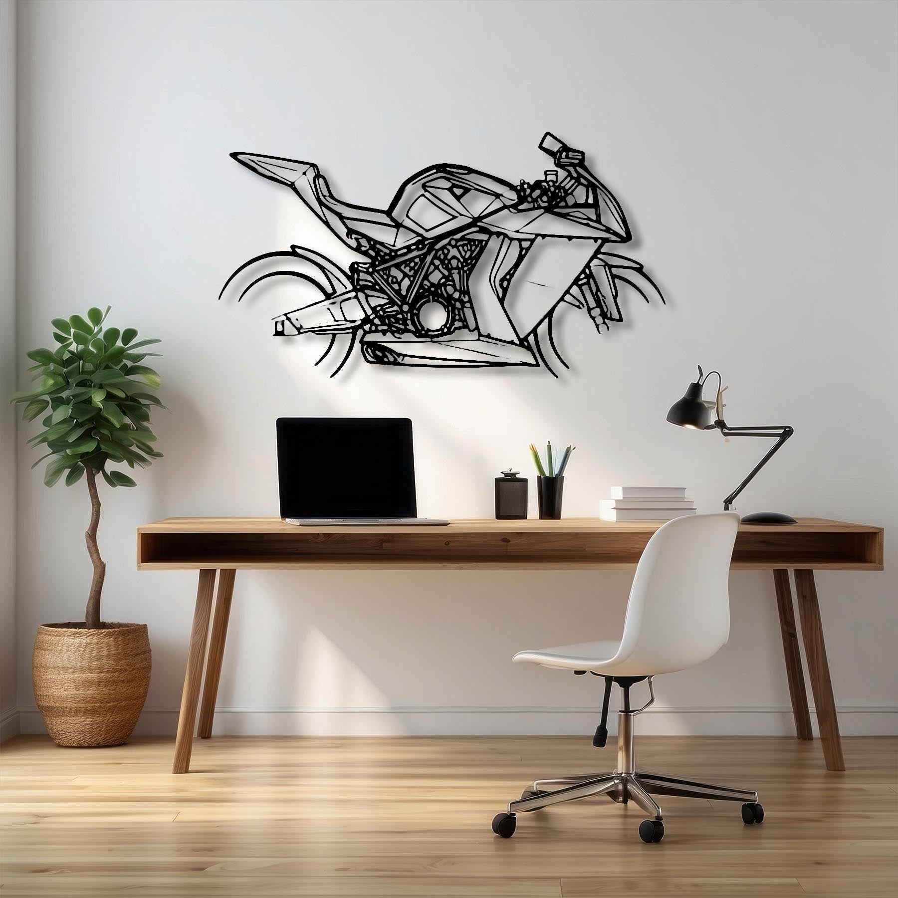1190 RC8 2008 Silhouette Metal Wall Art