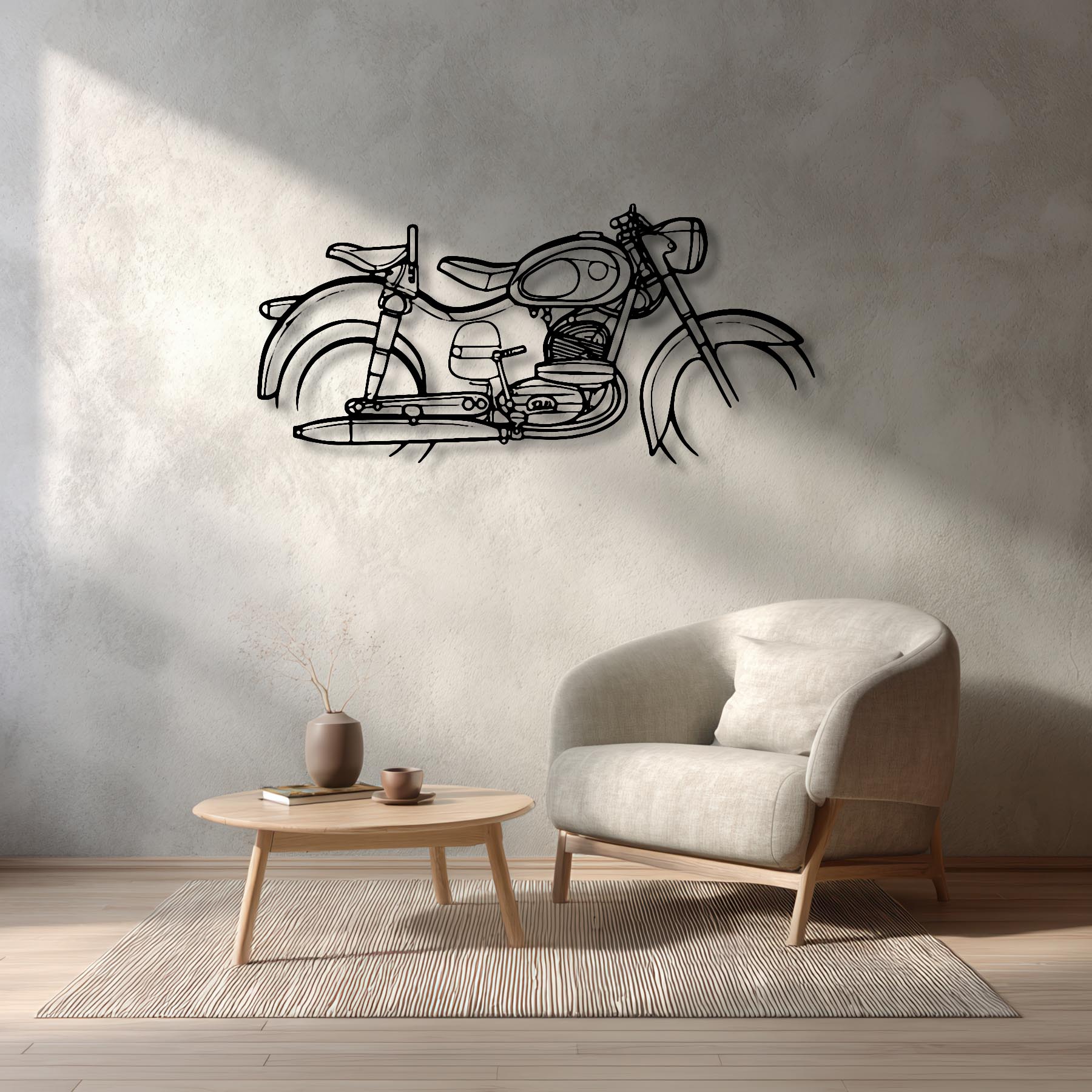 175 1956 Silhouette Metal Wall Art