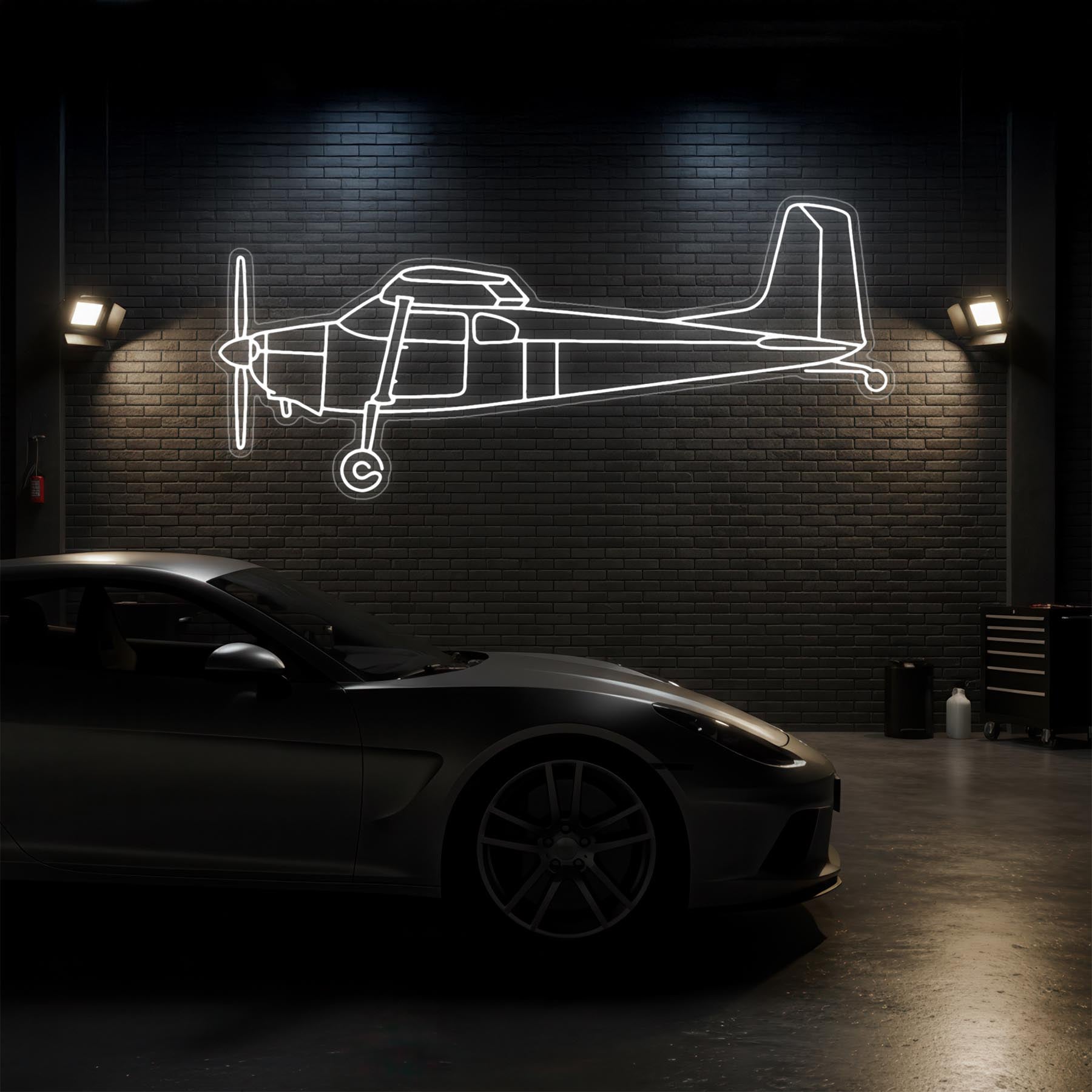 180B 1959 Neon Silhouette