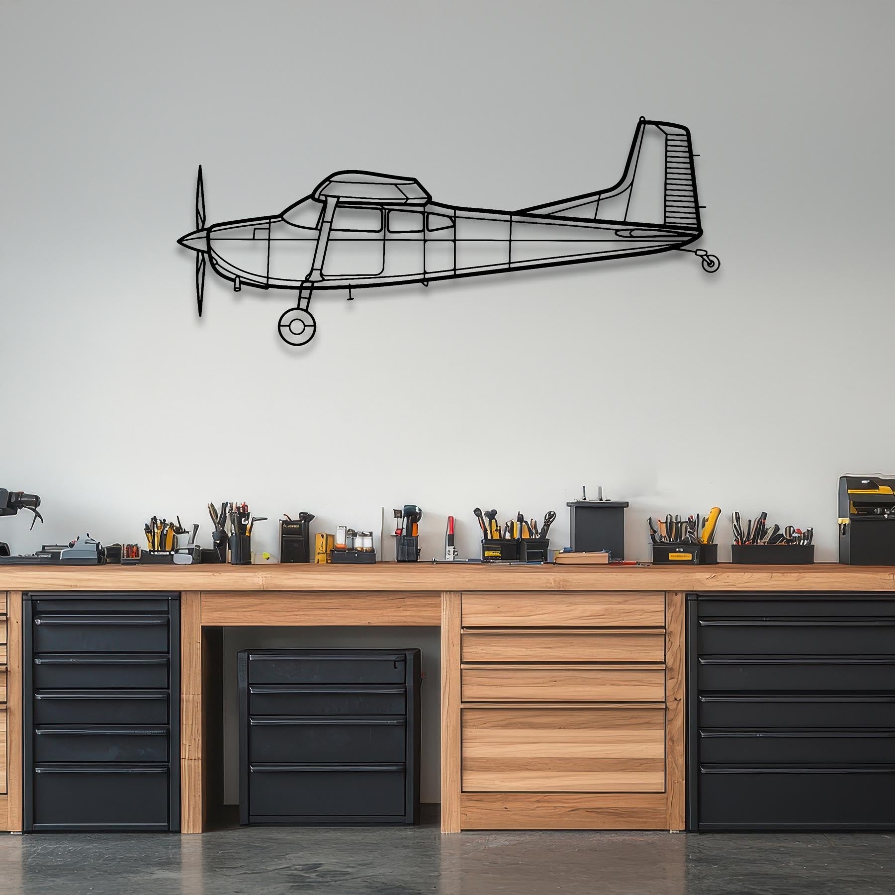 180K Metal Aircraft Wall Art - NCP0153