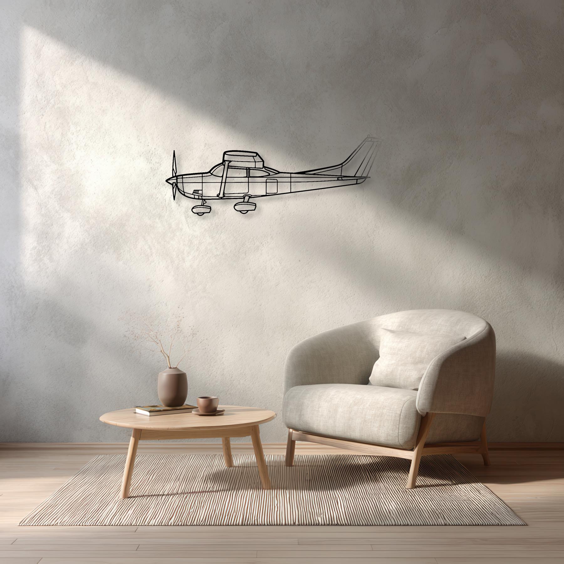 182P Skylane Metal Aircraft Wall Art - NCP0001