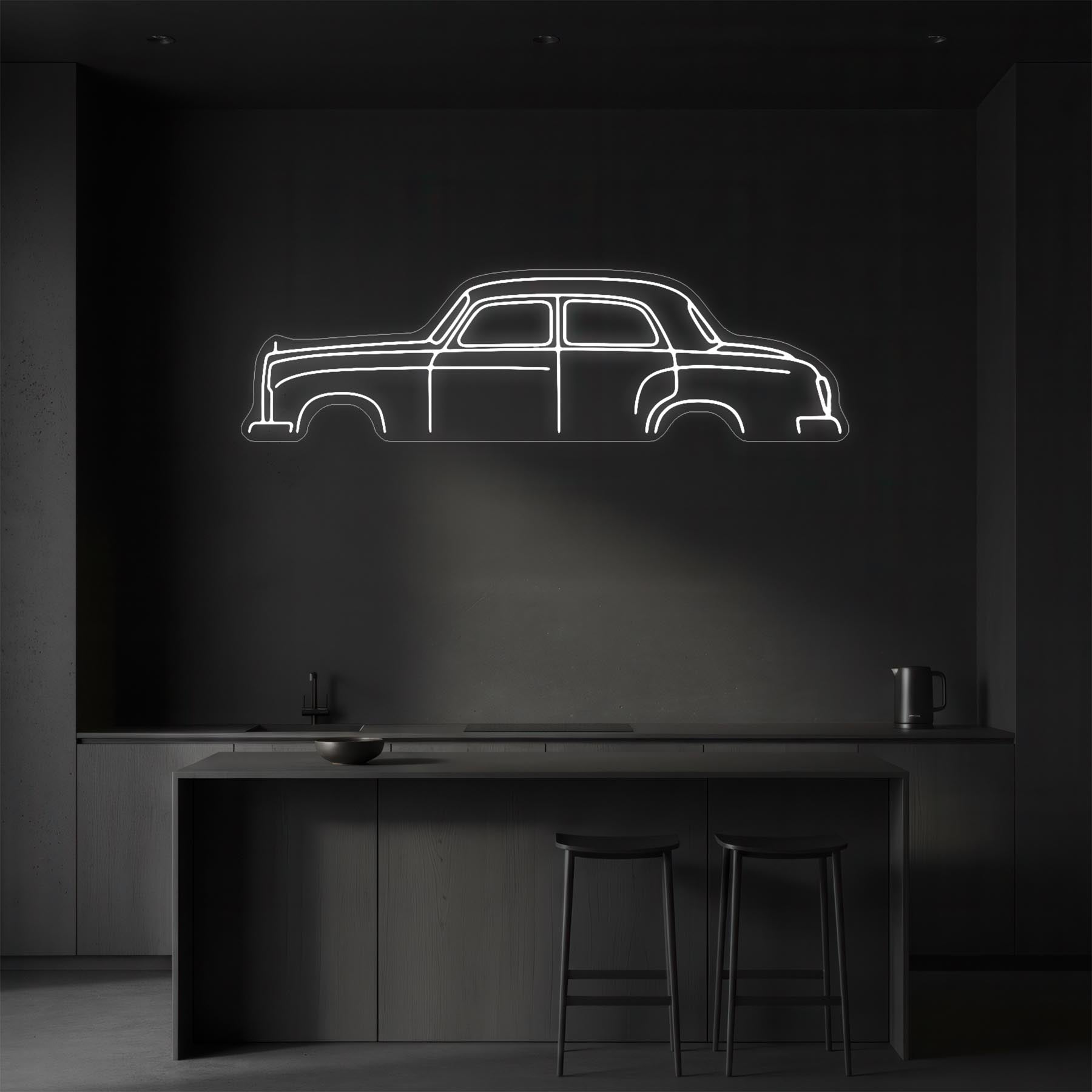 190D 1959 Neon Silhouette