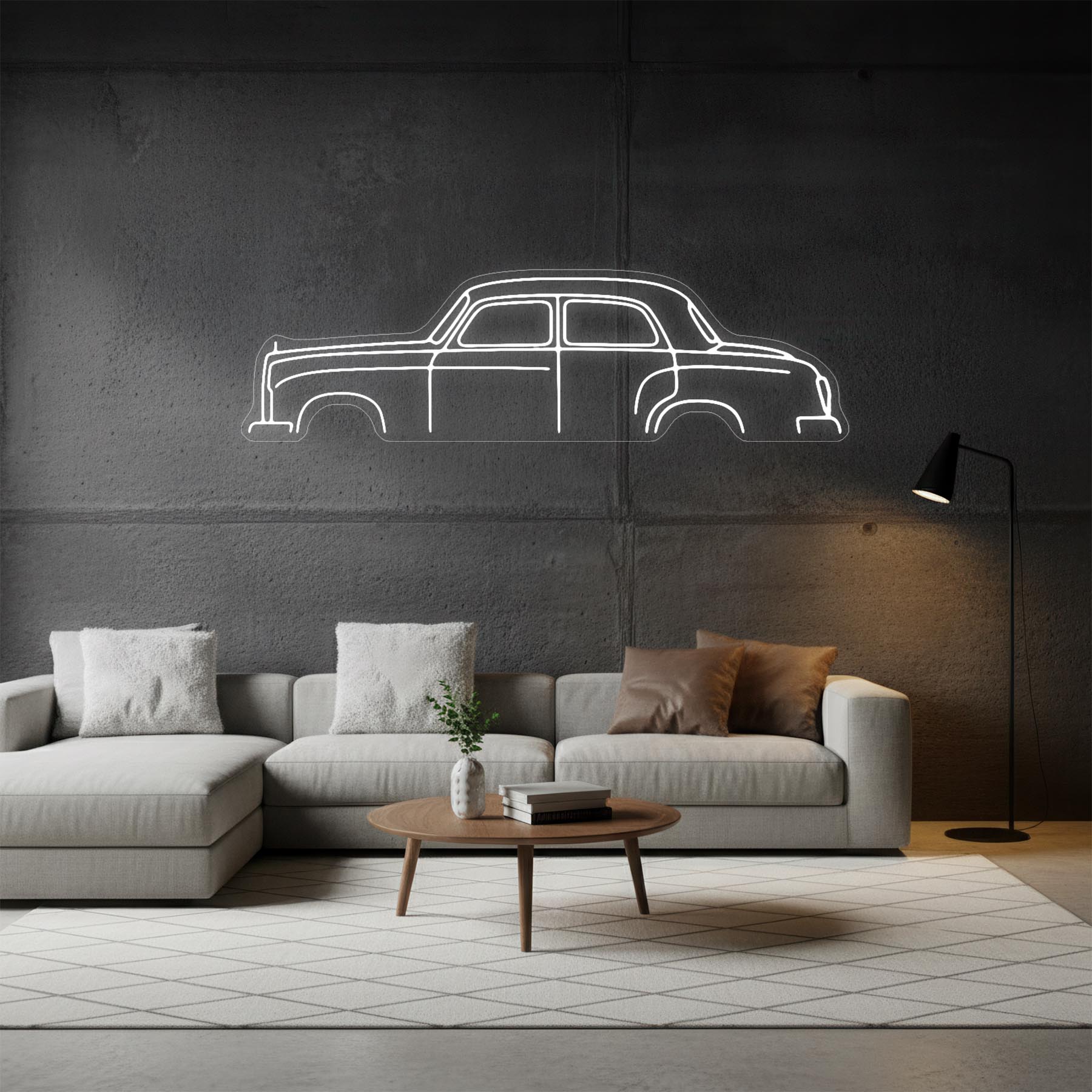 190D 1959 Neon Silhouette