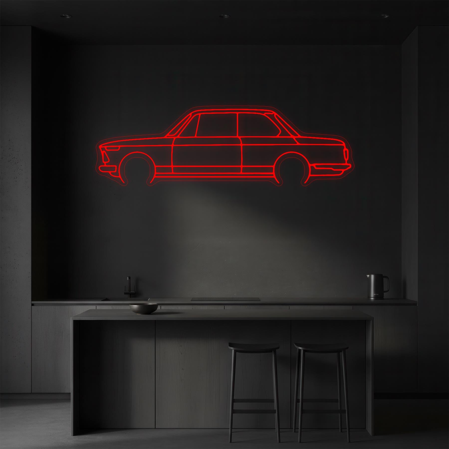 2002 1972 Neon Silhouette