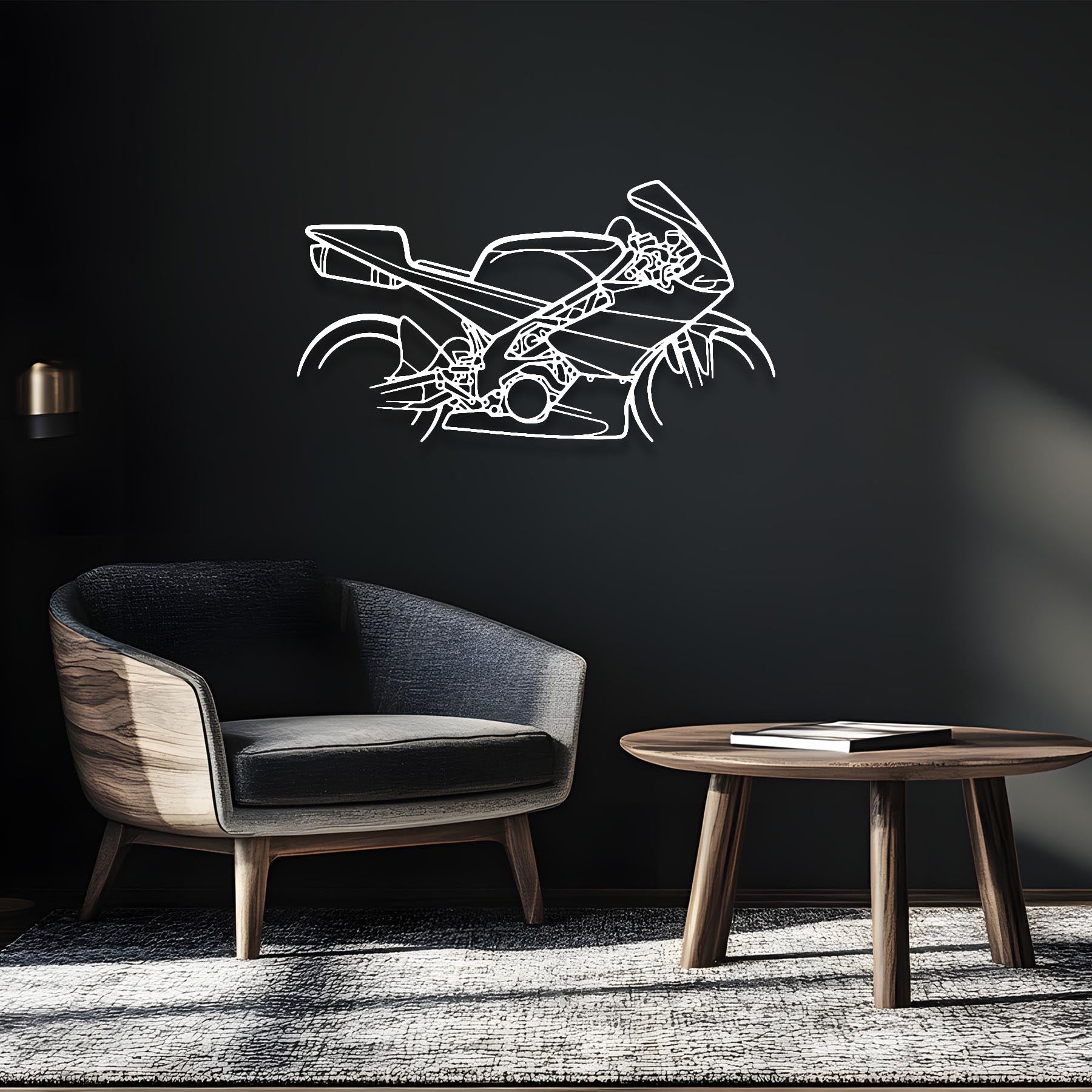 2008 RRV4502 Silhouette Metal Wall Art