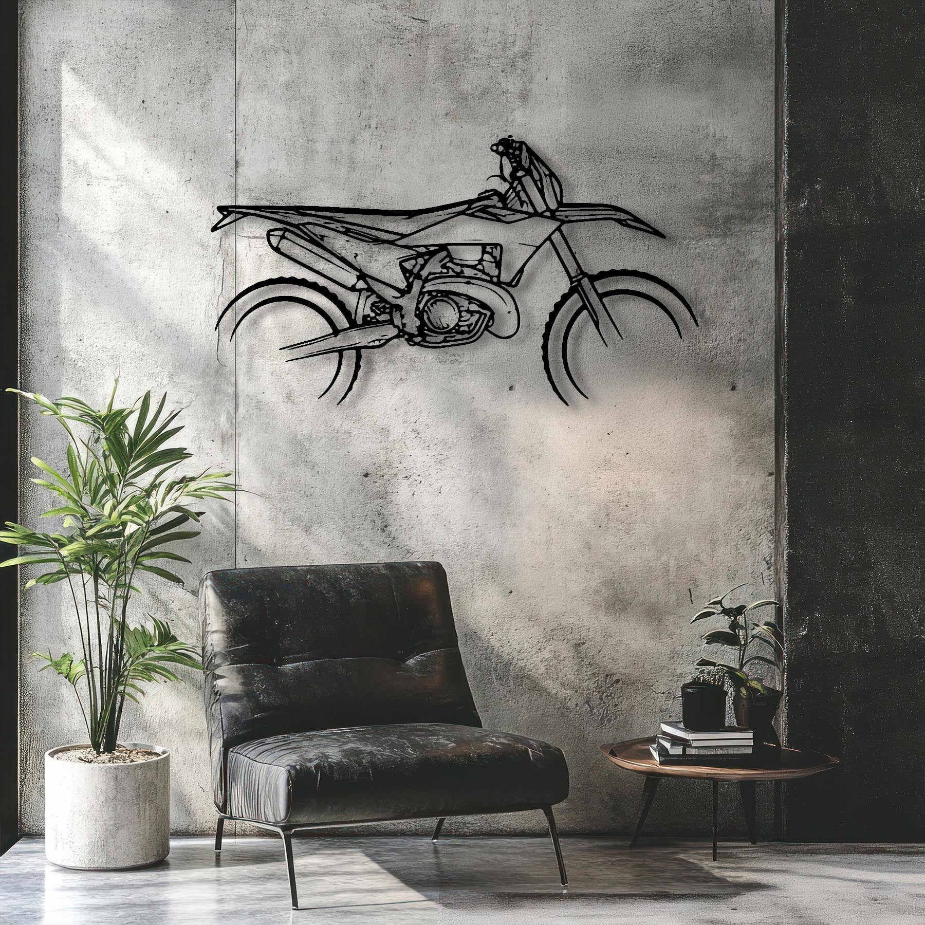 250 EXC 2020 Silhouette Metal Wall Art