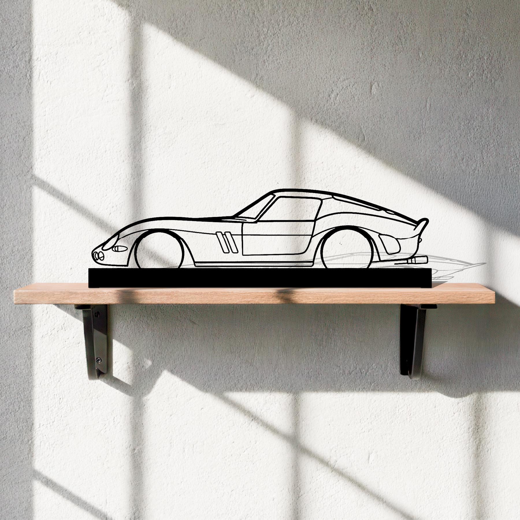 250 GTO 1965 Silhouette Metal Art Stand