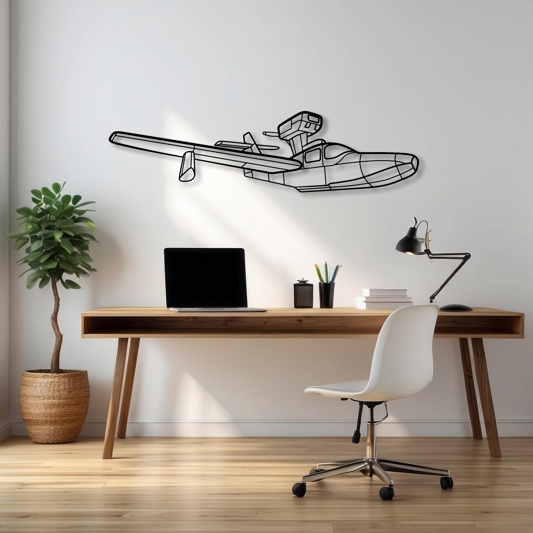 270 Turbo Renegade Metal Aircraft Wall Art - NCP0403