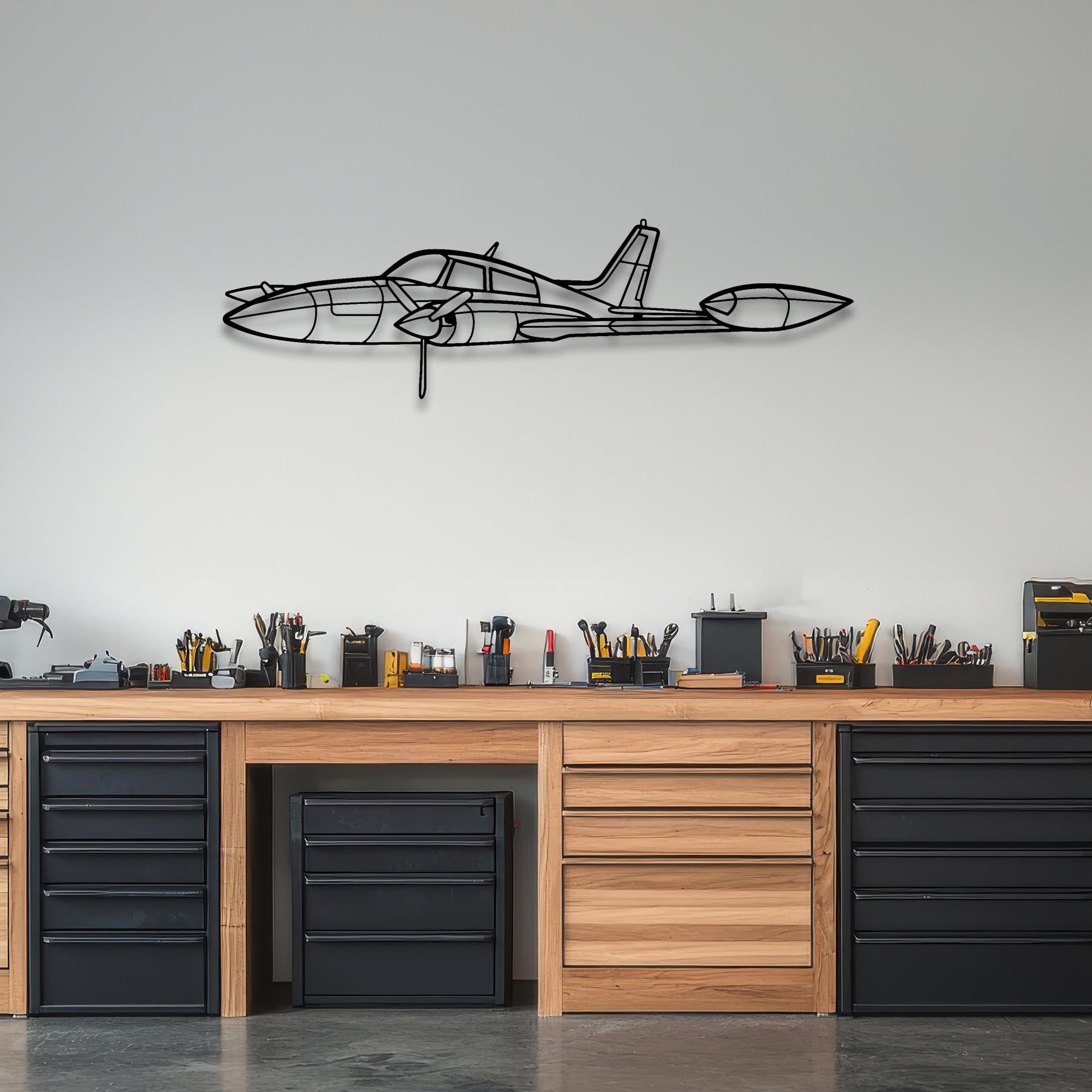 310R Angle Metal Aircraft Wall Art - NCP0304