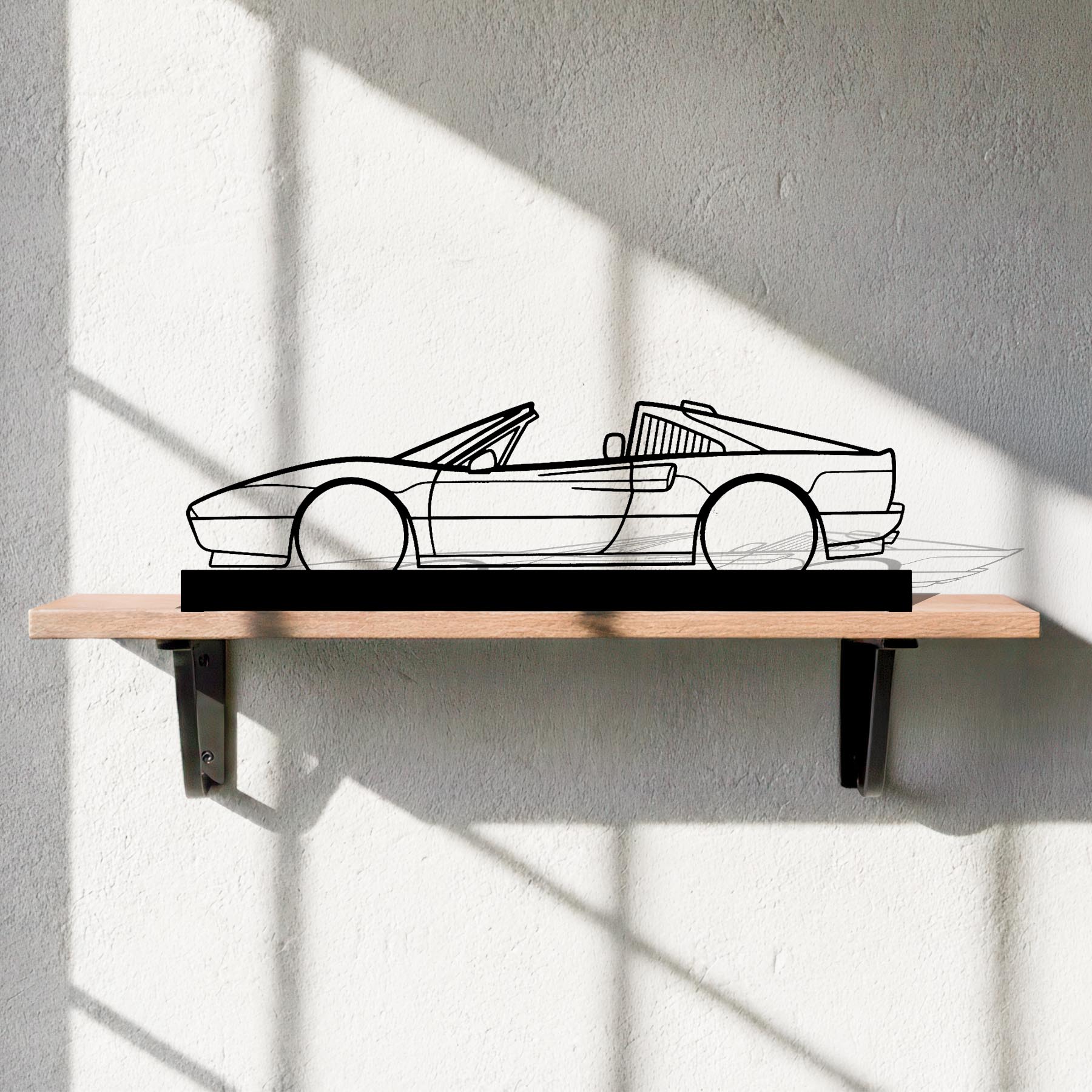 328 GTS Silhouette Metal Art Stand