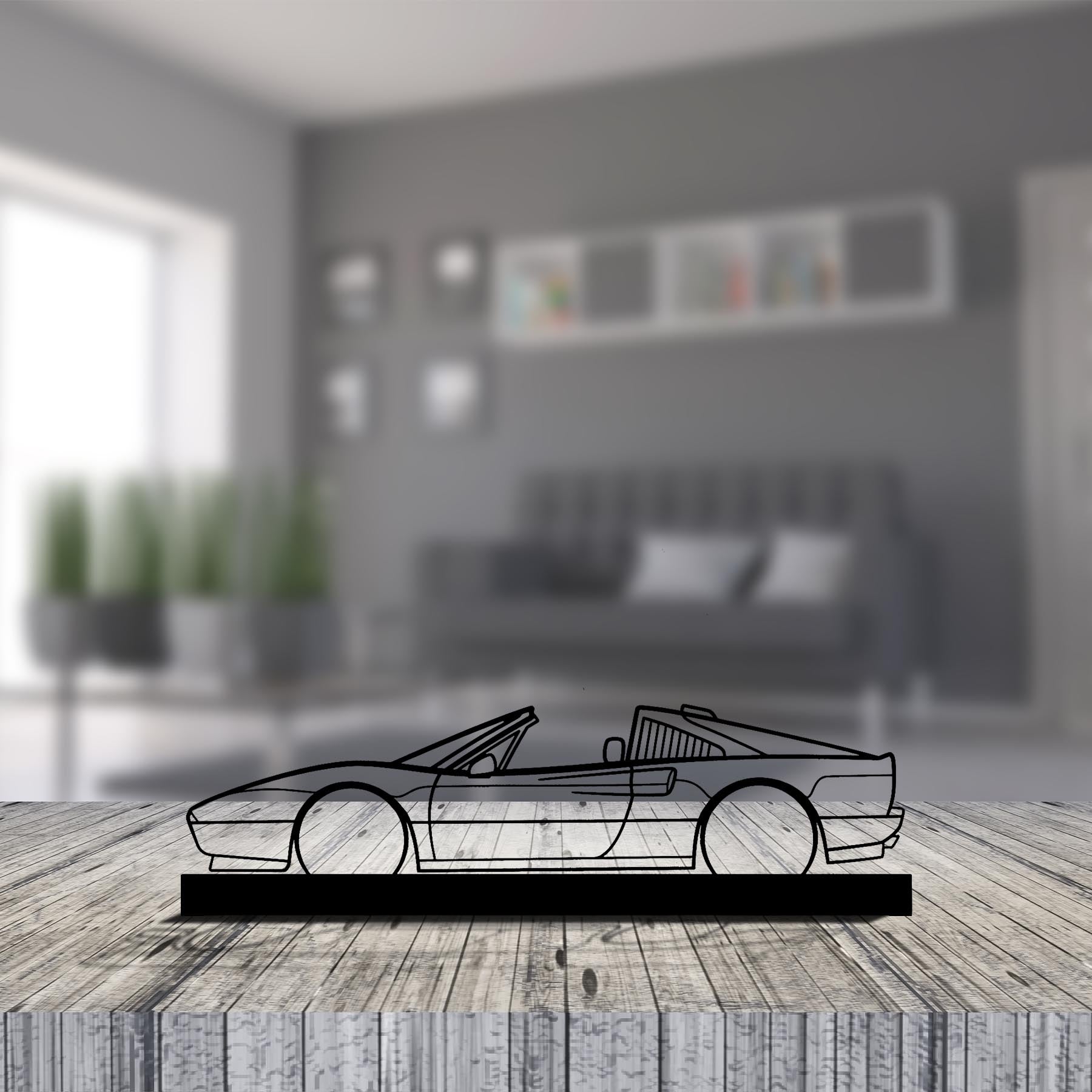 328 GTS Silhouette Metal Art Stand