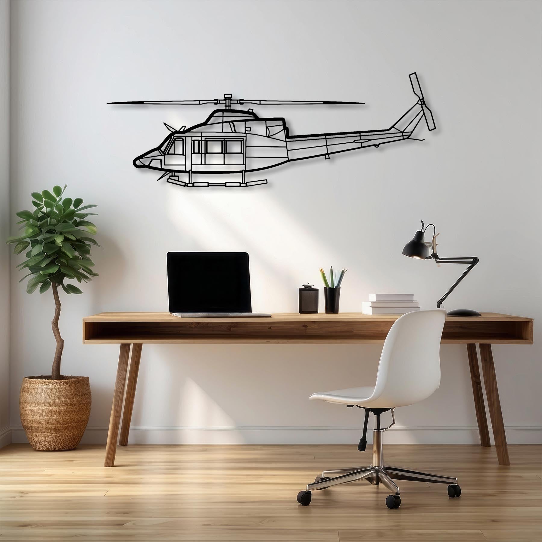 412EP Metal Aircraft Wall Art - NCP0157