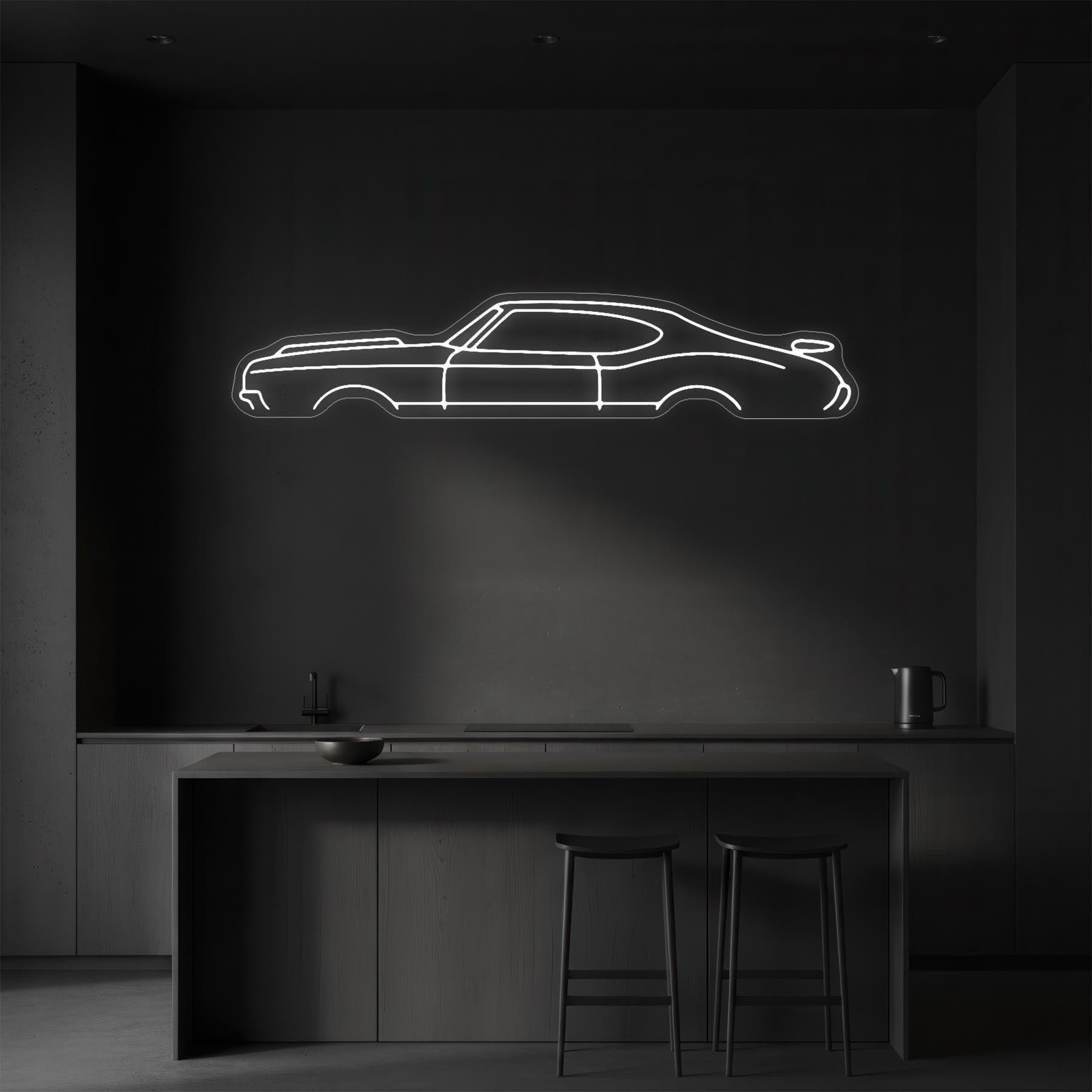 442 1970 Neon Silhouette