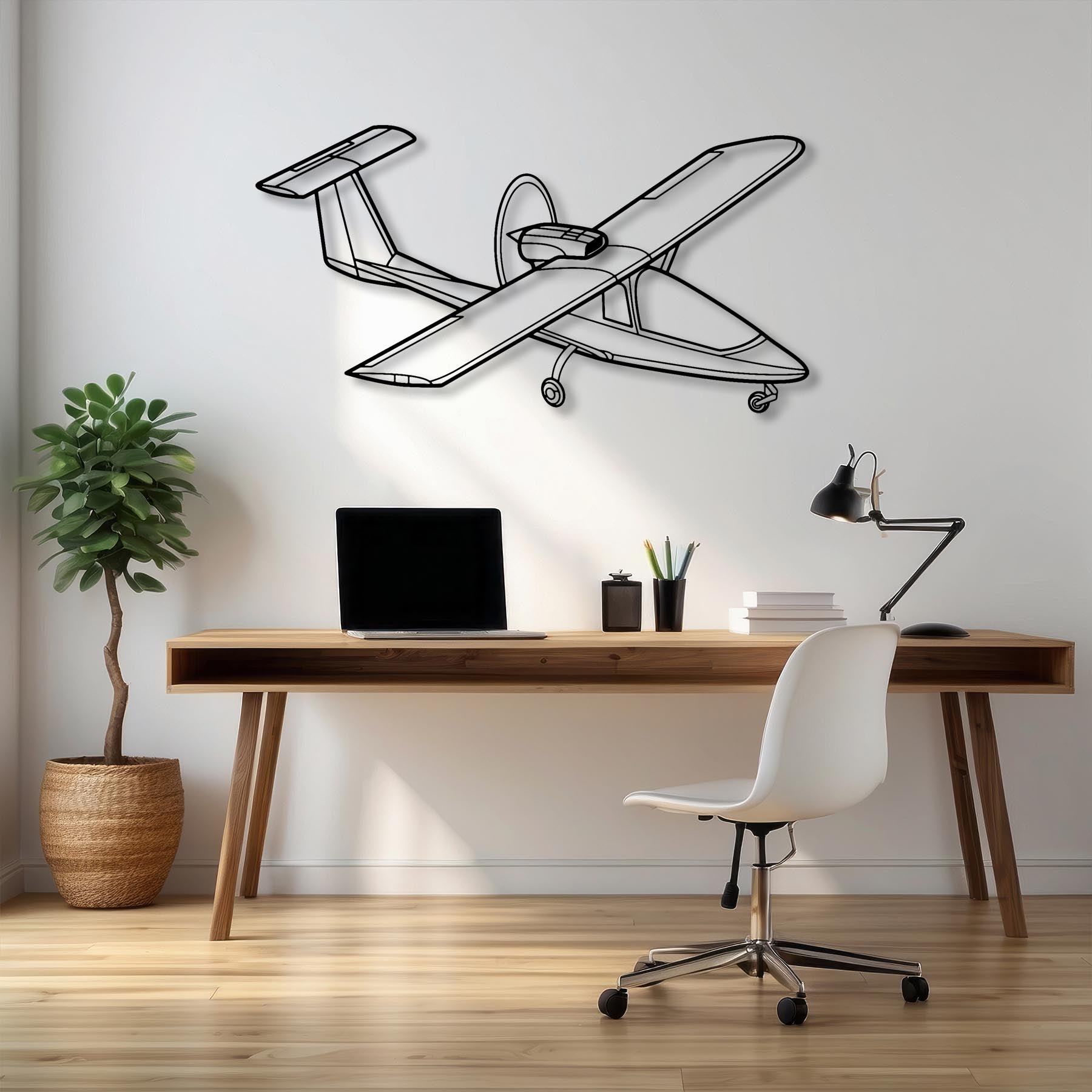 500 TF Angle Metal Aircraft Wall Art - NCP0457