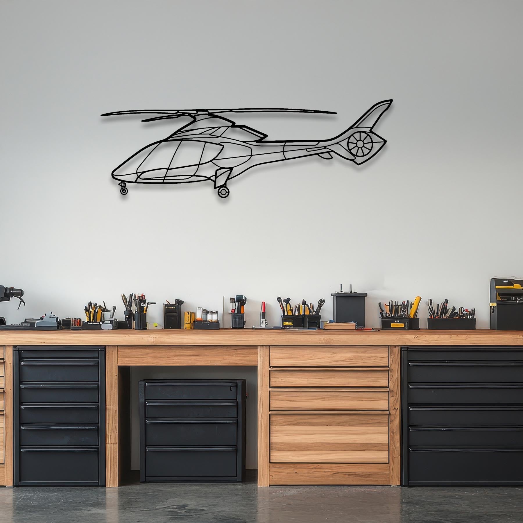 500 TF Angle Metal Aircraft Wall Art - NCP0457