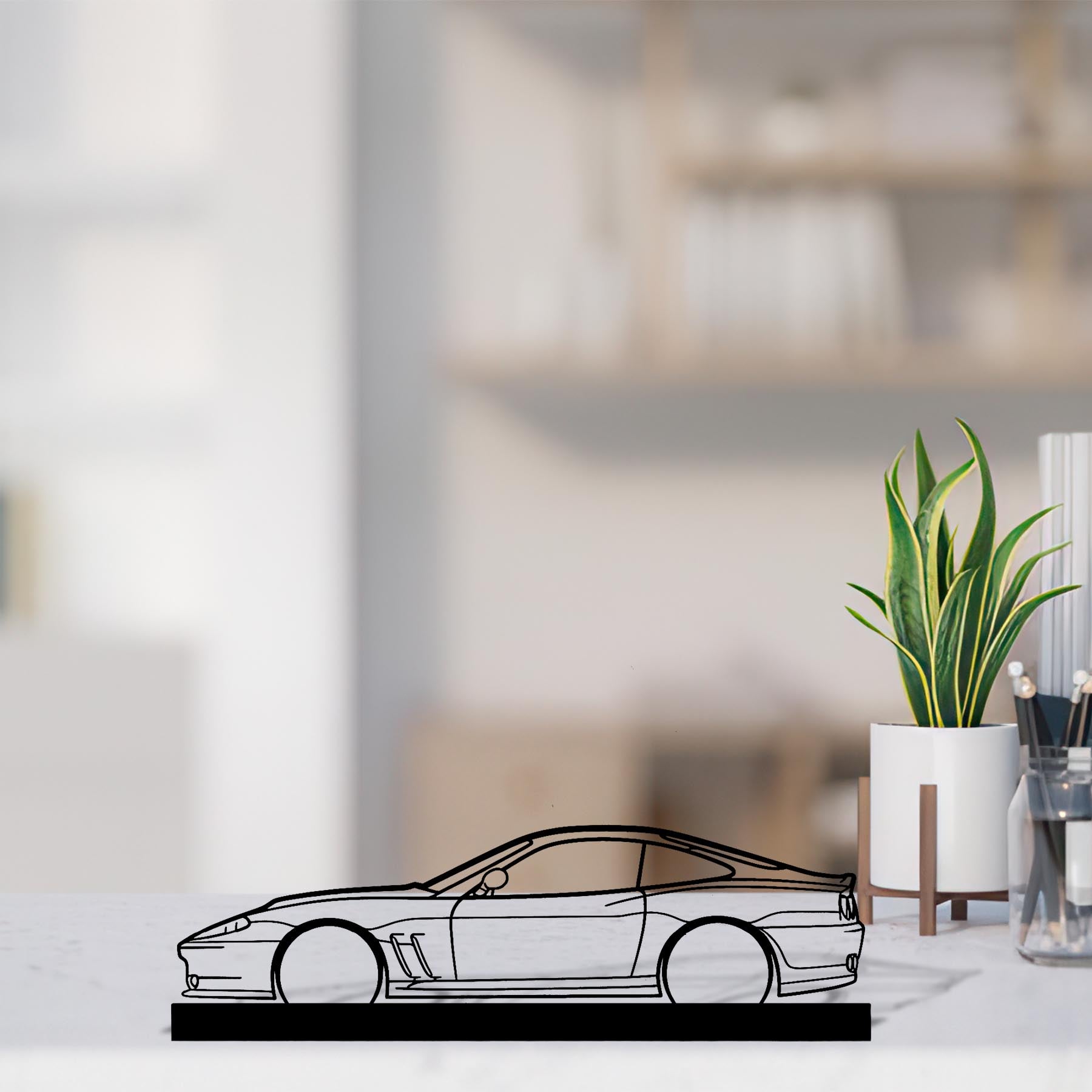 550 Maranello Silhouette Metal Art Stand