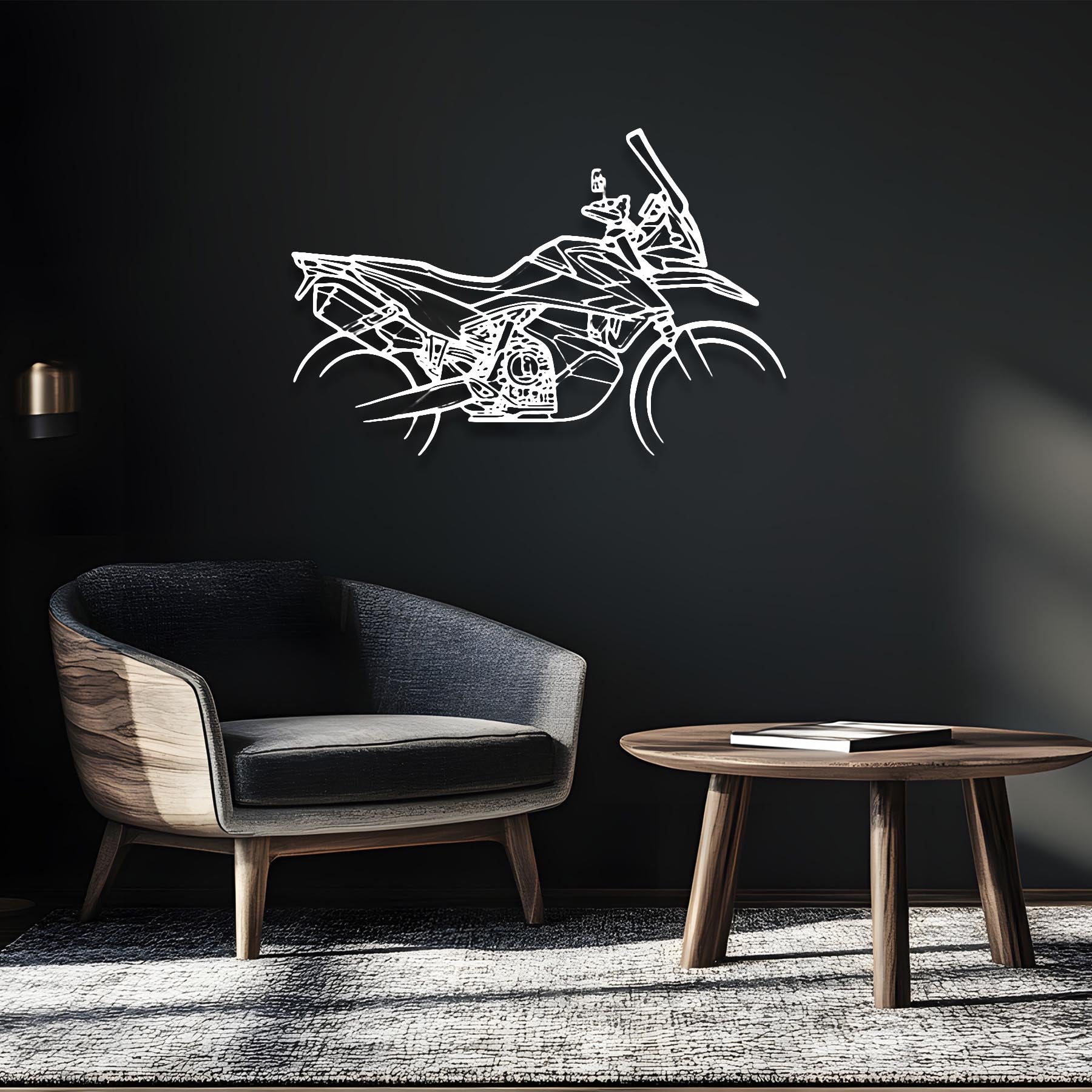 790 Adventure S 2019 Silhouette Metal Wall Art