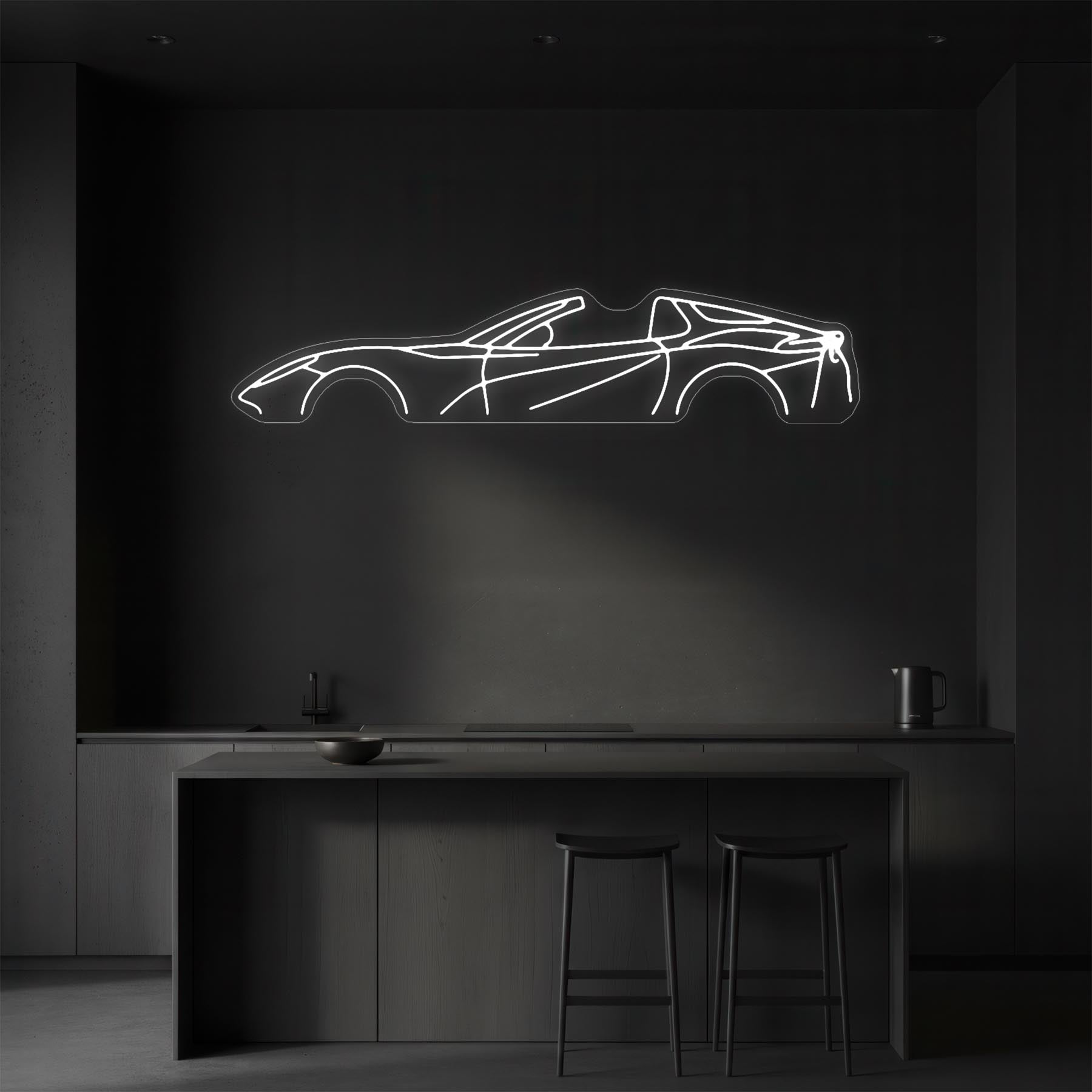 812 GTS Neon Silhouette